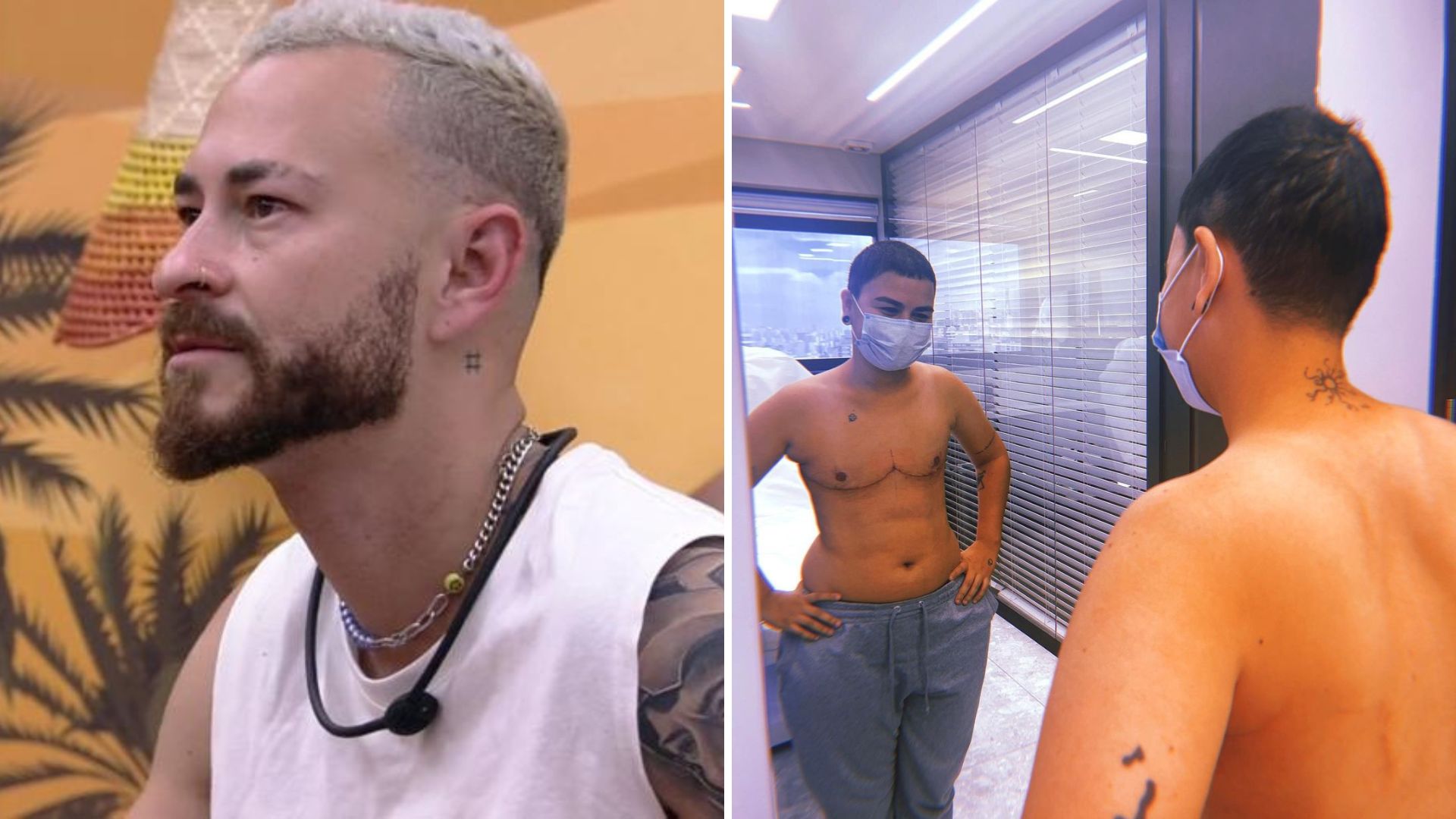 Fred do BBB23 deu cirurgia de remoção de mama para irmão não-binário: “Me apoiou”
