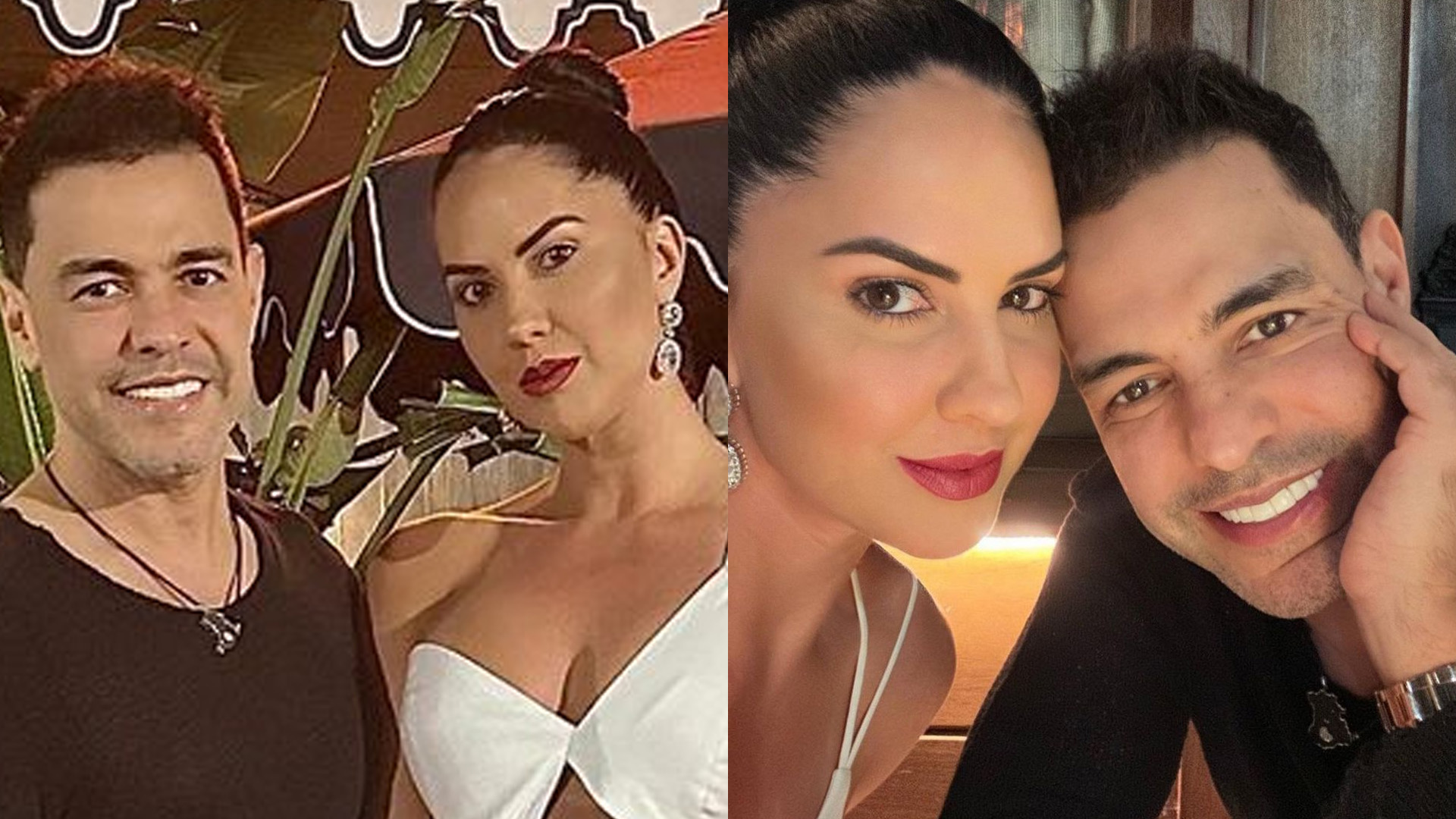 Graciele Lacerda arrasa de vestido branco em noite a dois com Zezé di Camargo: “Elegância”