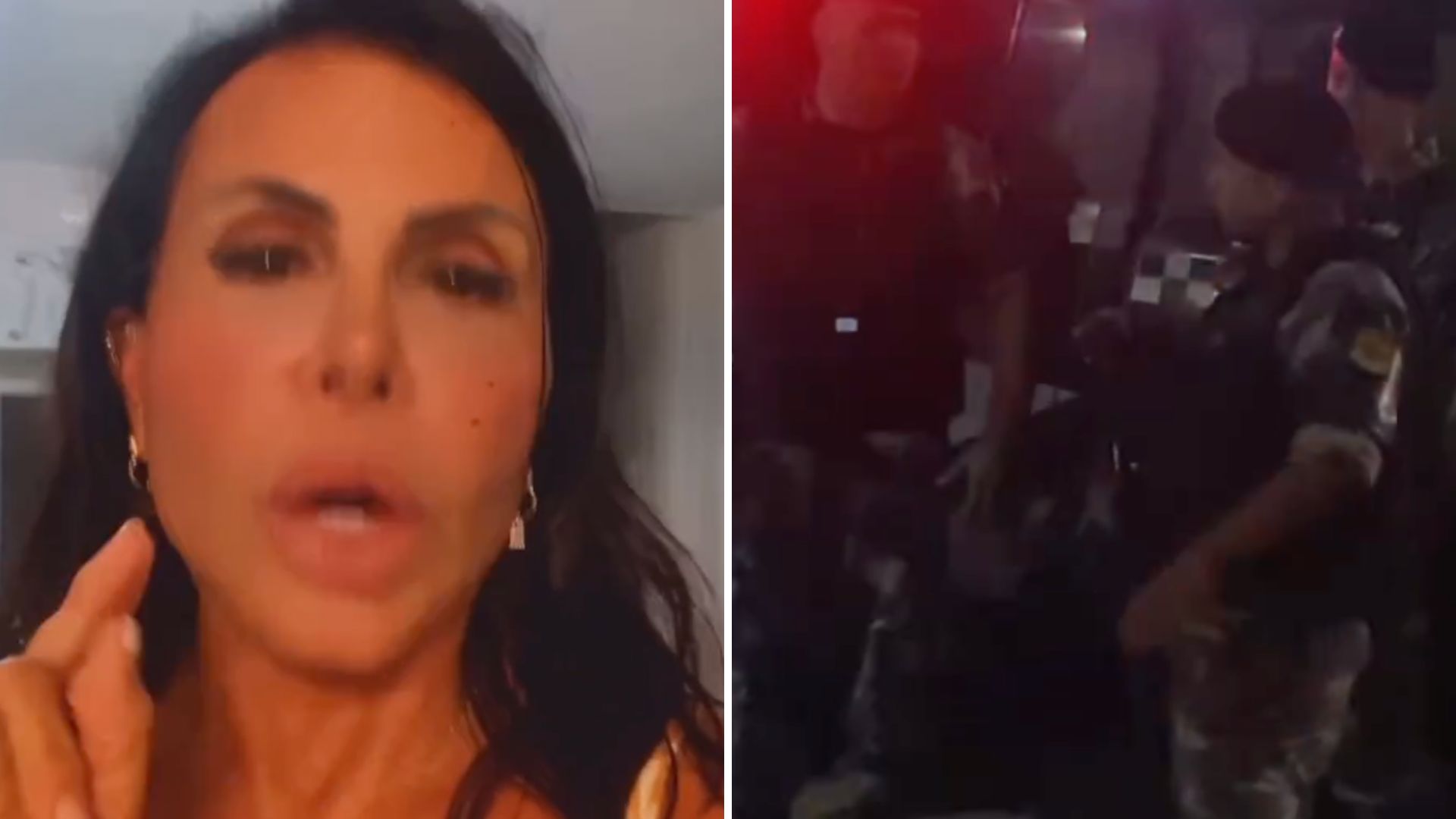 Gretchen denuncia ameaça e arma barraco com a polícia na porta de casa: “Tirou a arma”