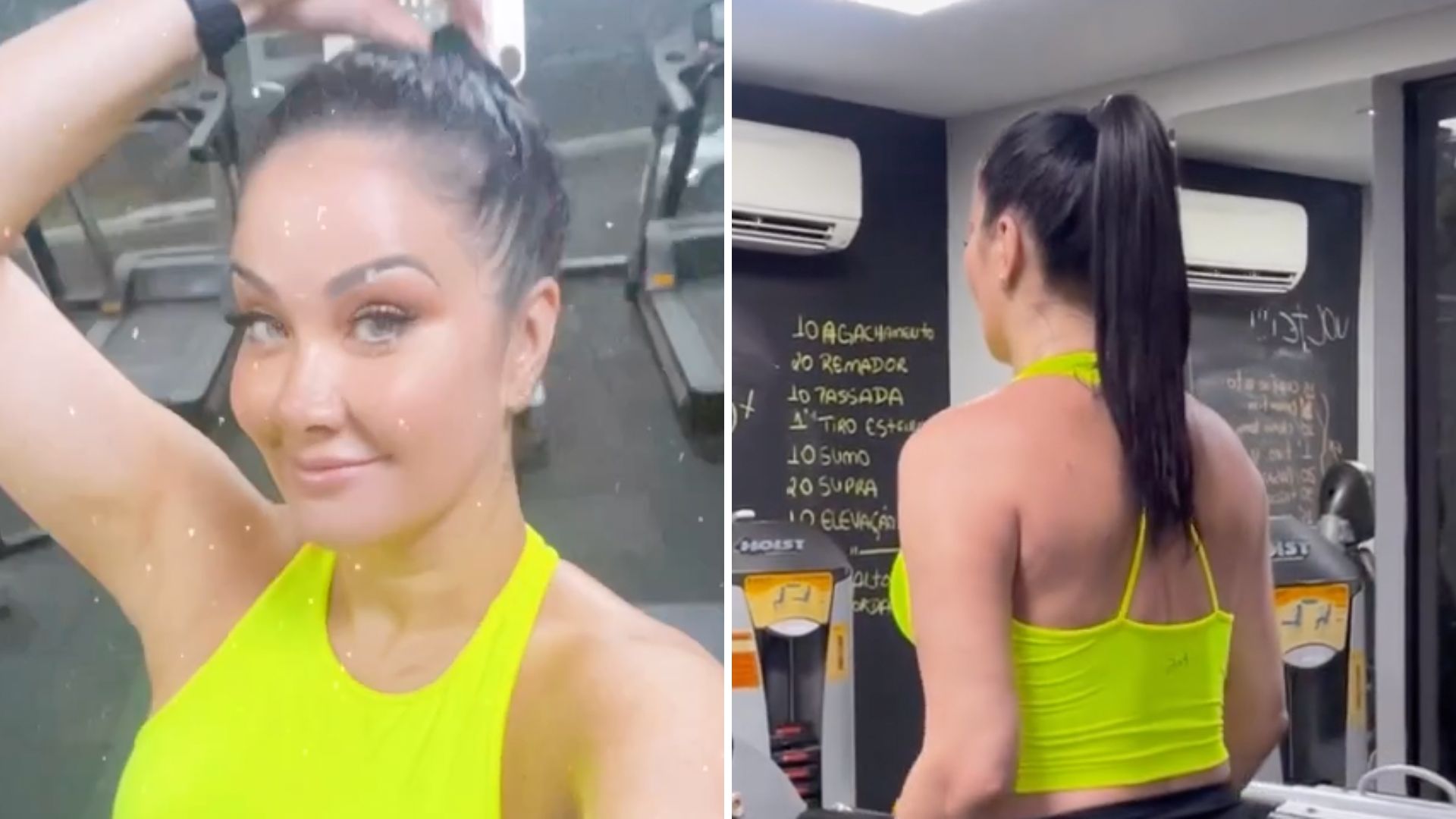 Helen Ganzarolli treina de legging e top sem sutiã e deixa fãs perplexos: “Dei zoom”
