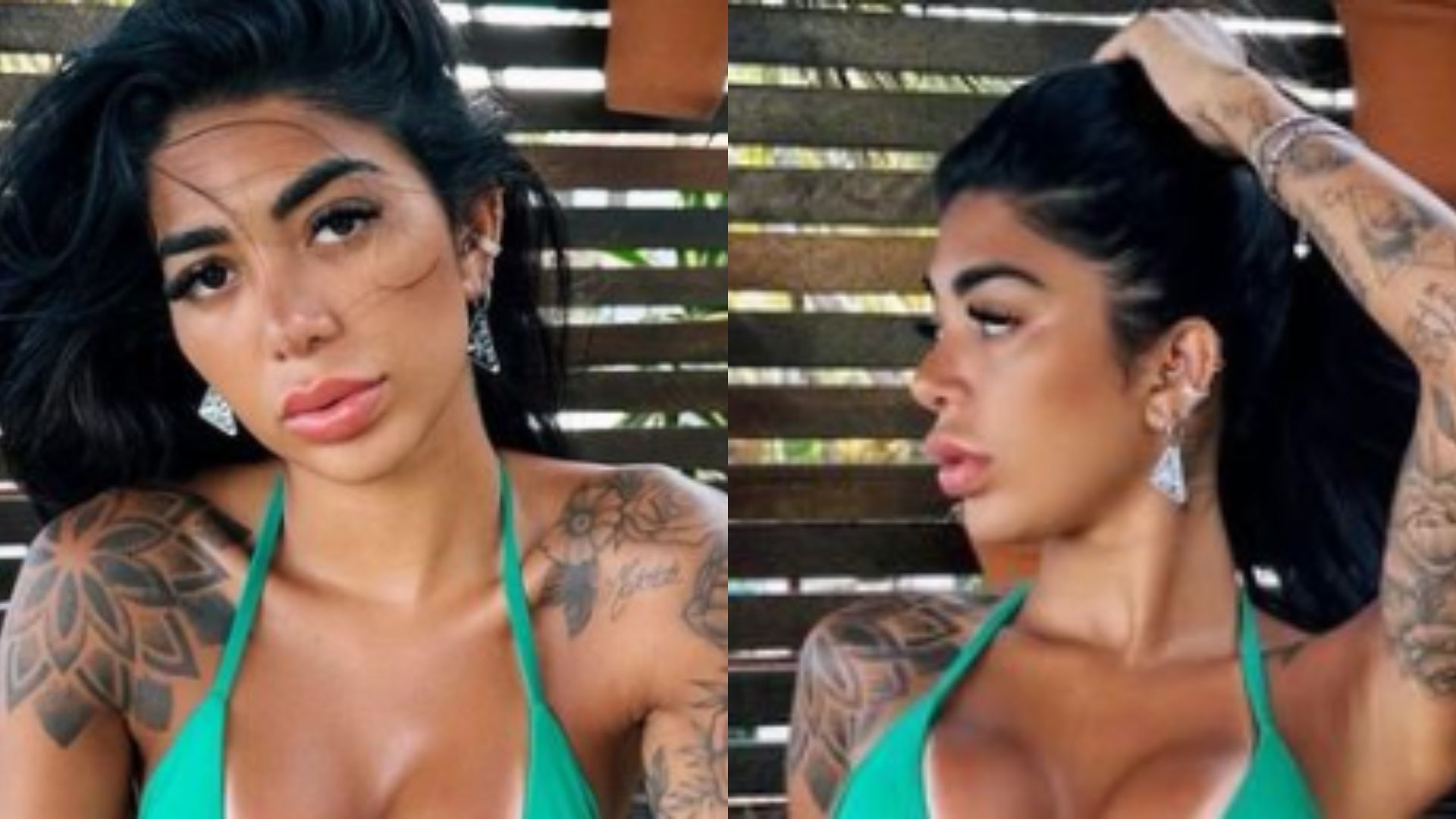 Irmã de Gabigol ostenta corpaço em microbiquíni e deixa marquinha de Sol escapar: “Demais”