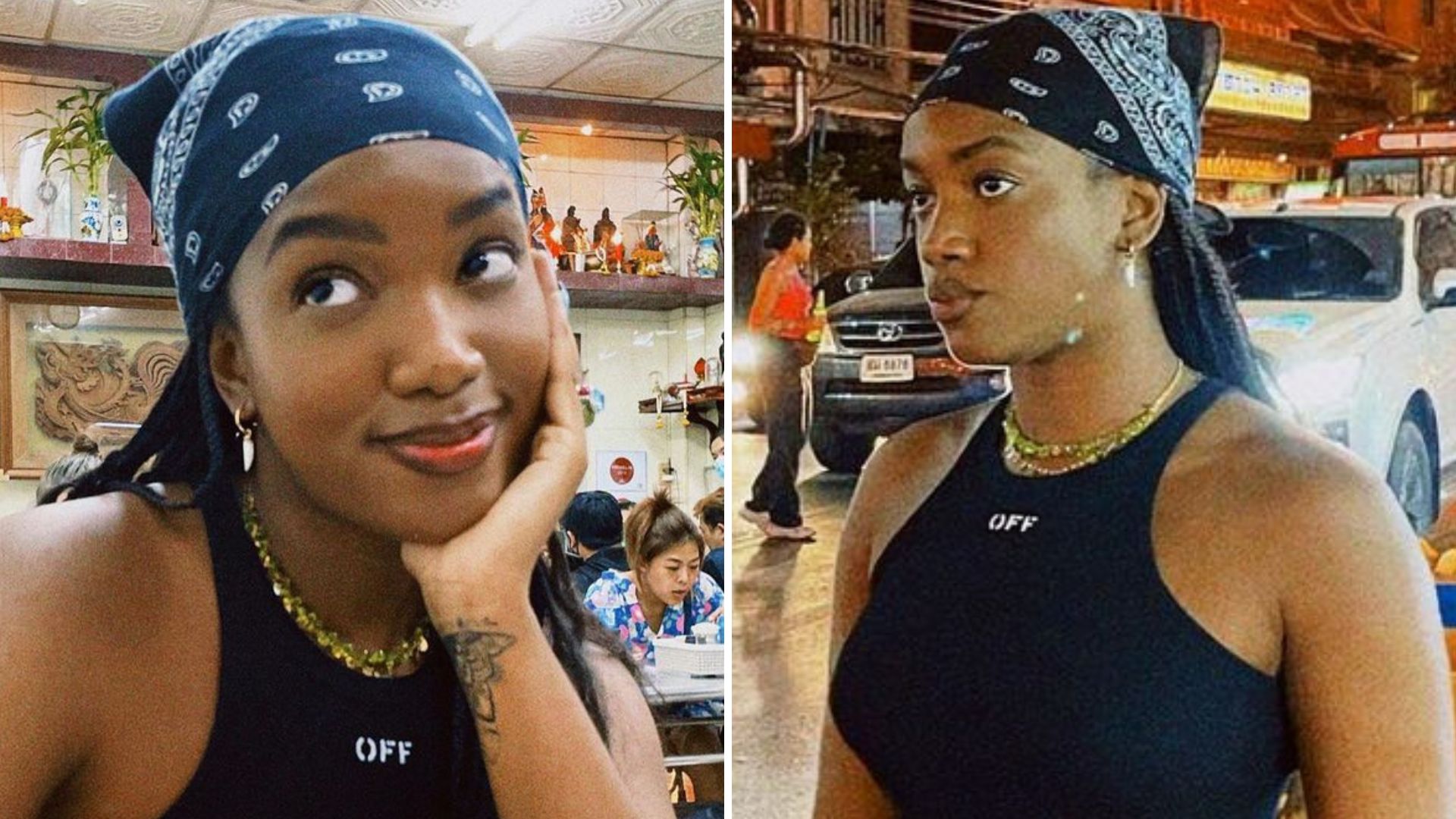 Iza aposta em vestido coladinho para curtir férias na Tailândia: “A maior”
