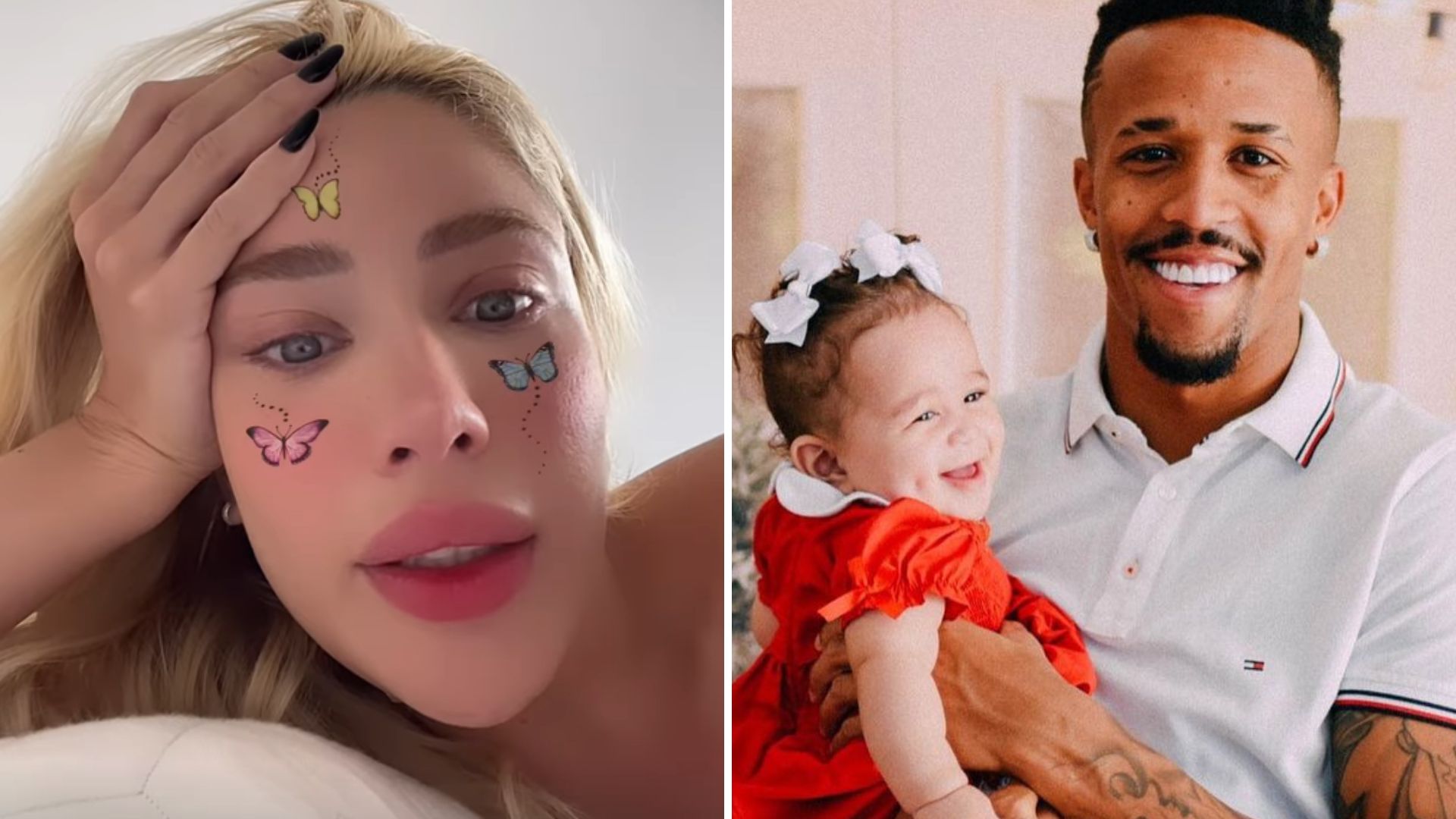 Karoline Lima confessa estar preocupada com a filha, que está com Éder Militão: “Coração apertado”