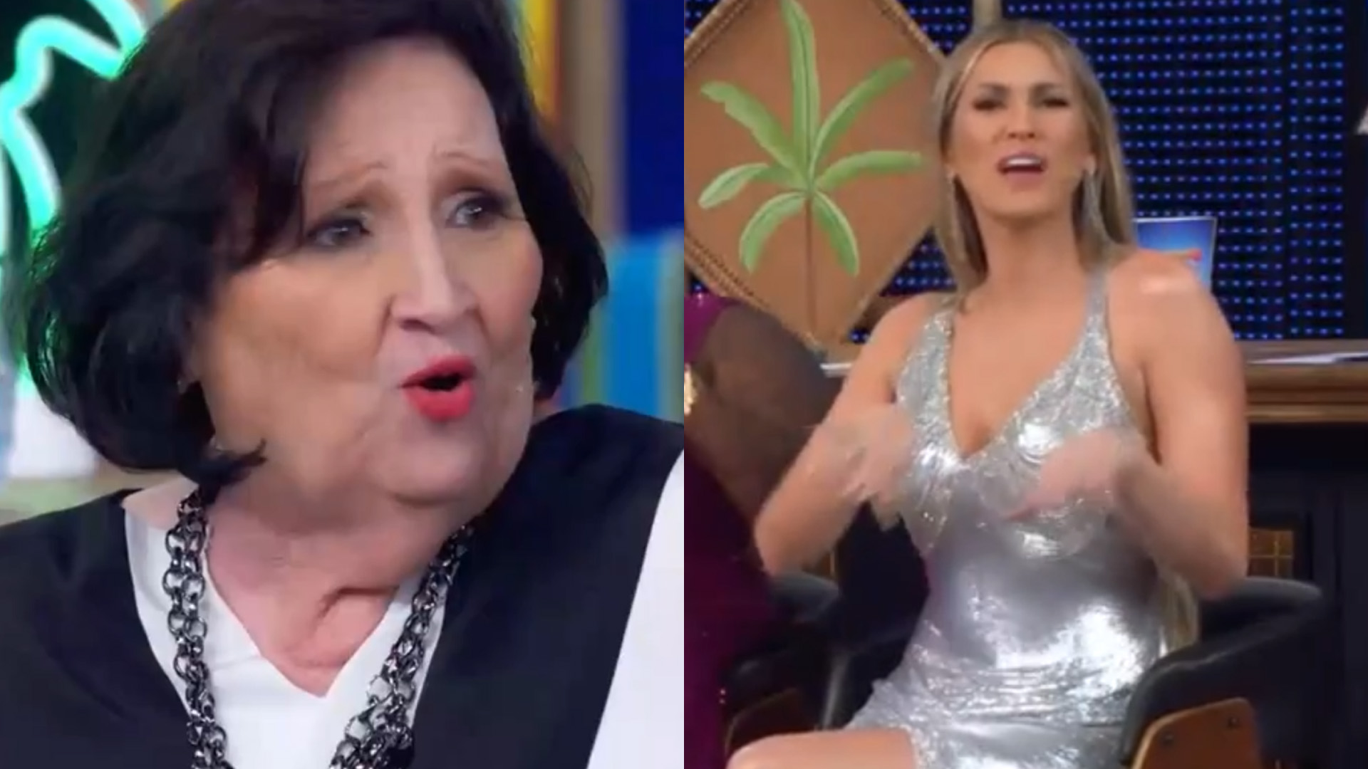Lívia Andrade leva patada de Déa Lúcia no ‘Domingão’: “Não espero dinheiro de homem”