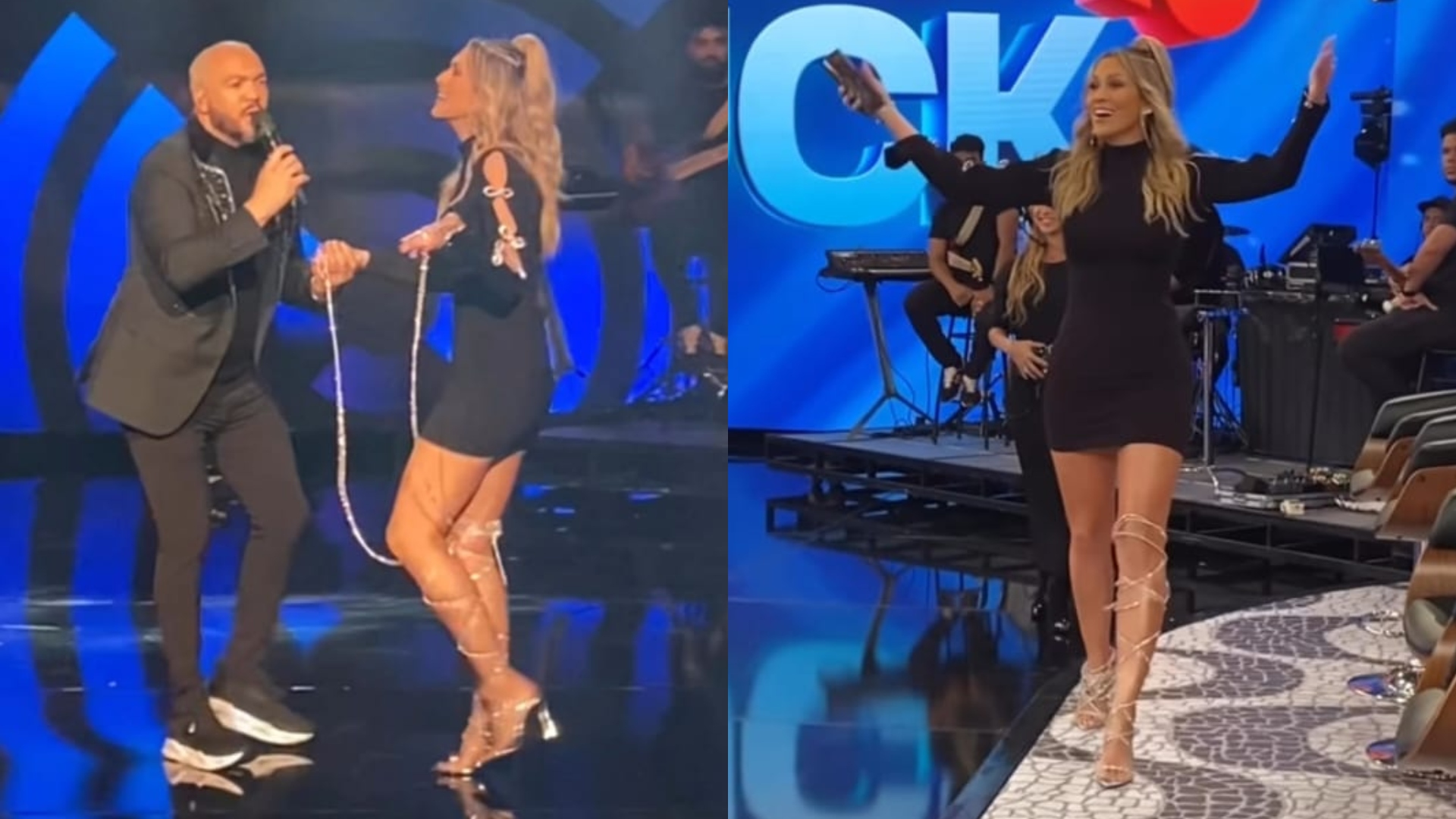Que situação! Lívia Andrade passa perrengue no ‘Domingão’ e fica sem graça: “Perco a compostura”