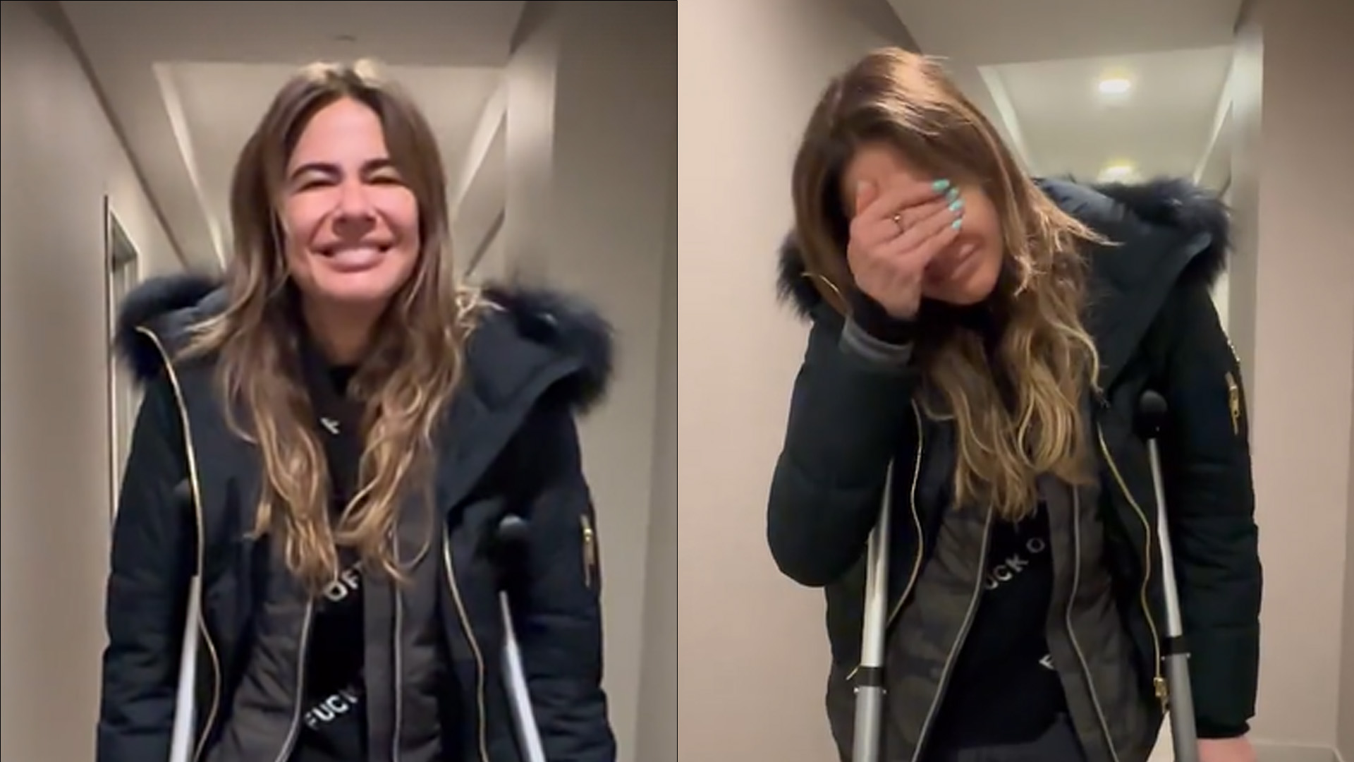 Emocionada, Luciana Gimenez anda pela primeira vez desde o acidente: “Gratidão”