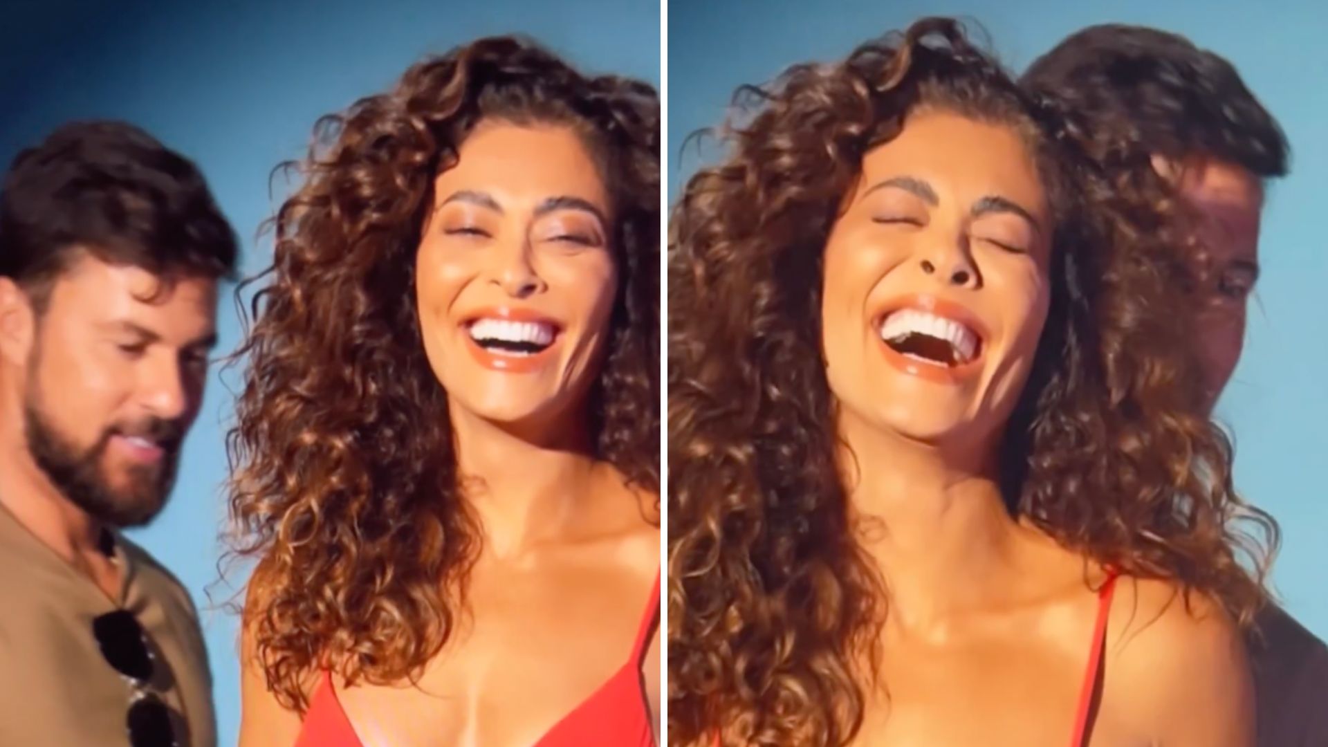 Marido de Juliana Paes surpreende a atriz com encoxada em vídeo quente: “Que química”