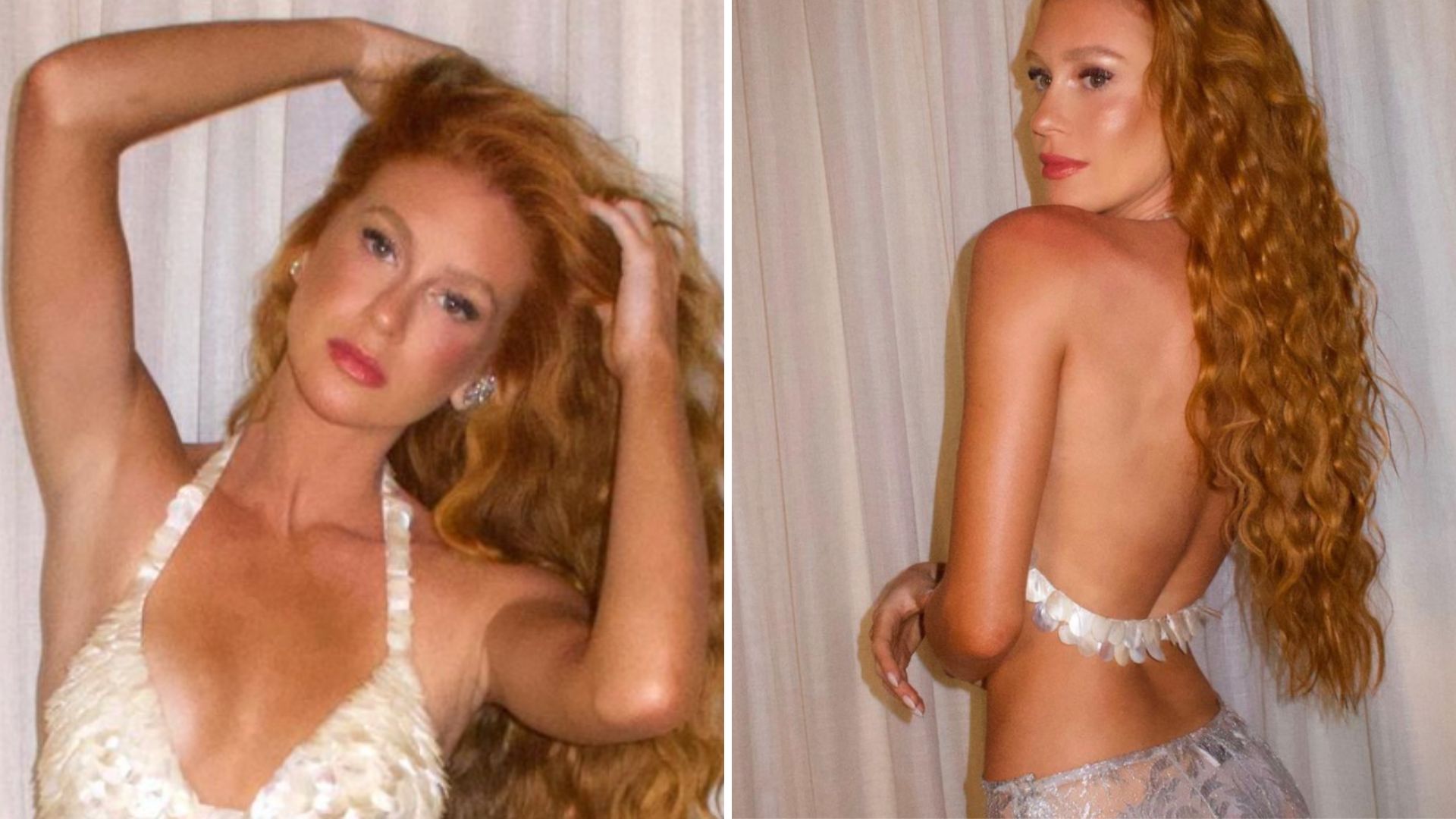 Marina Ruy Barbosa deixa calcinha à mostra com calça transparente: “Fico pasma”