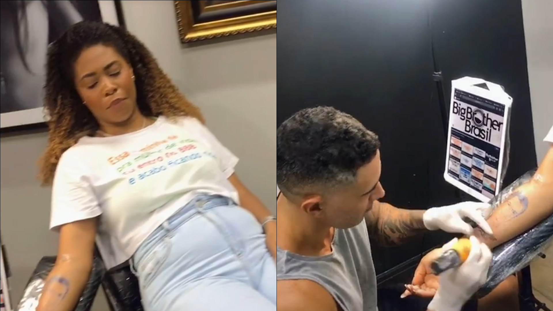 Mulher tatua rosto de Boninho no braço para tentar vaga no BBB: “Você é doida”