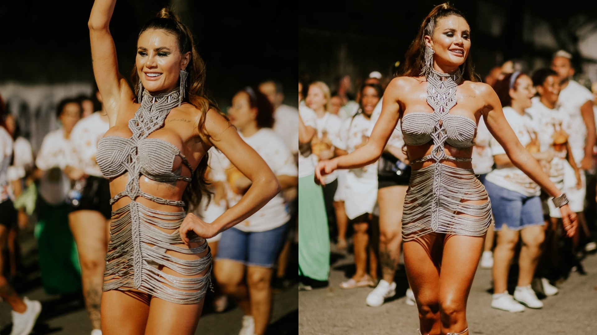 Musa da Mocidade, ex-bailarina do Faustão revela que passou mal em ensaio para o carnaval: “Emocionada”