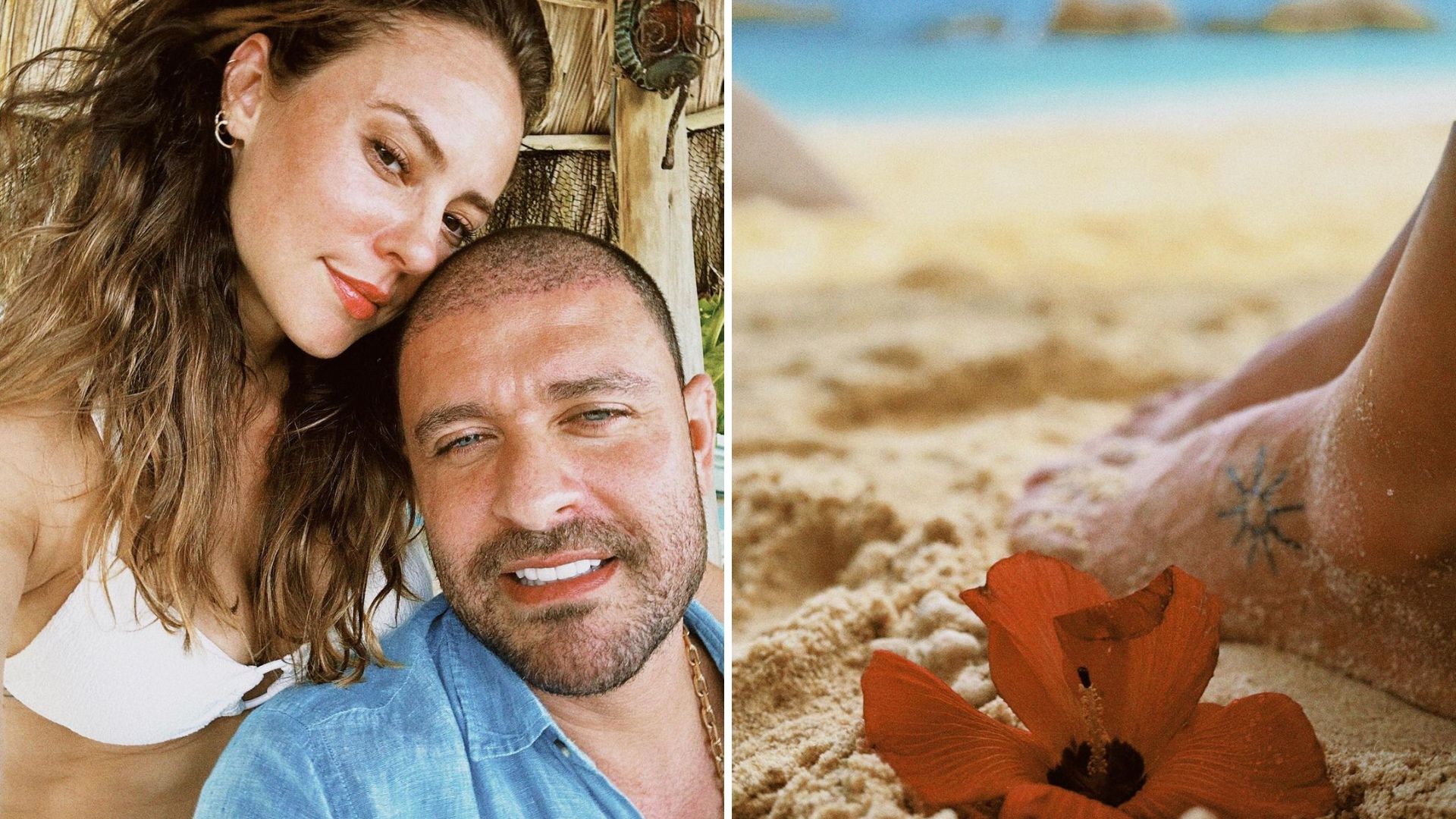 Paolla Oliveira surge coladinha de Diogo Nogueira na praia e fã brinca: “Tenham um filho”