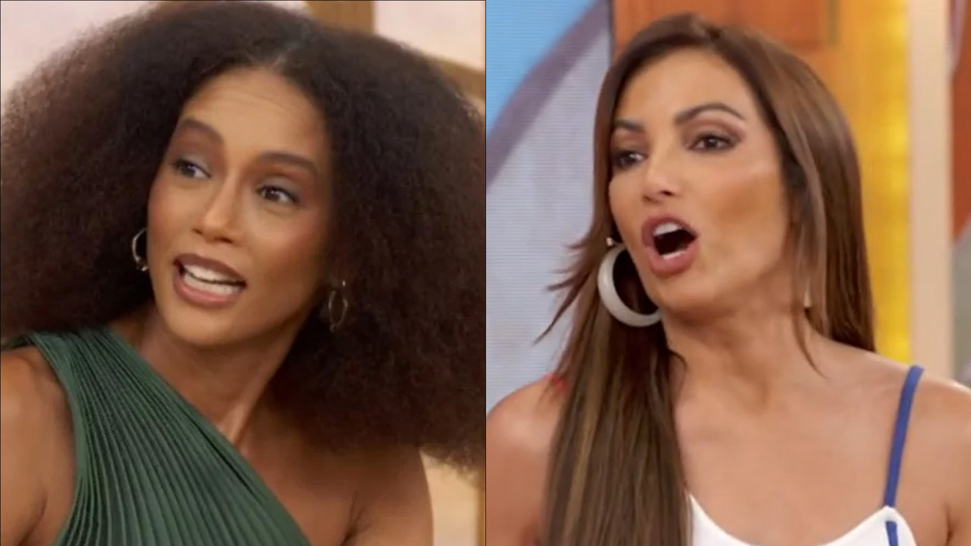 Patrícia Poeta deixa Taís Araújo sem graça com comentário ousado: “Tô constrangida”