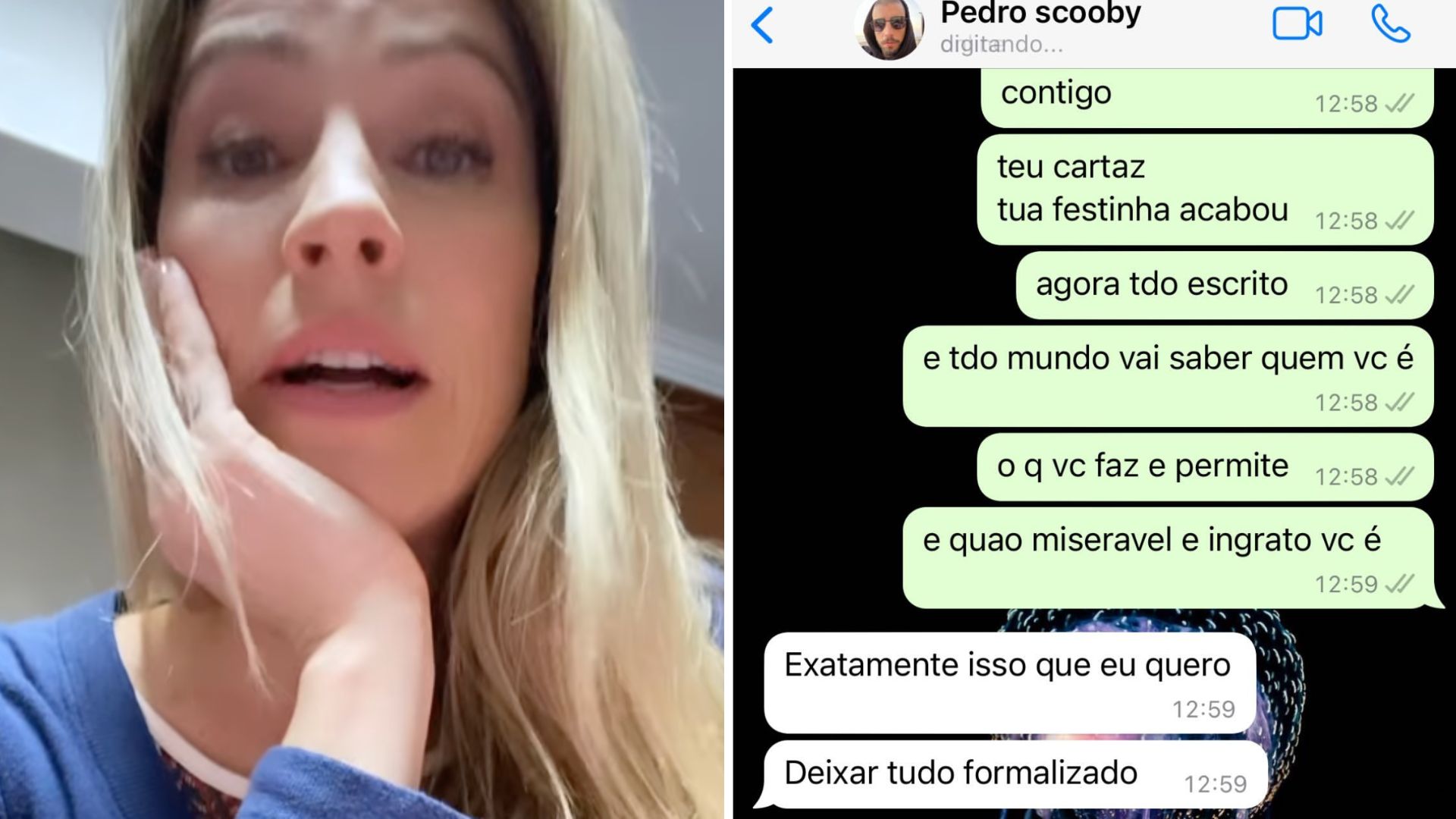 Luana Piovani expõe conversas com Pedro Scooby: “Todo mundo vai saber quem você é”