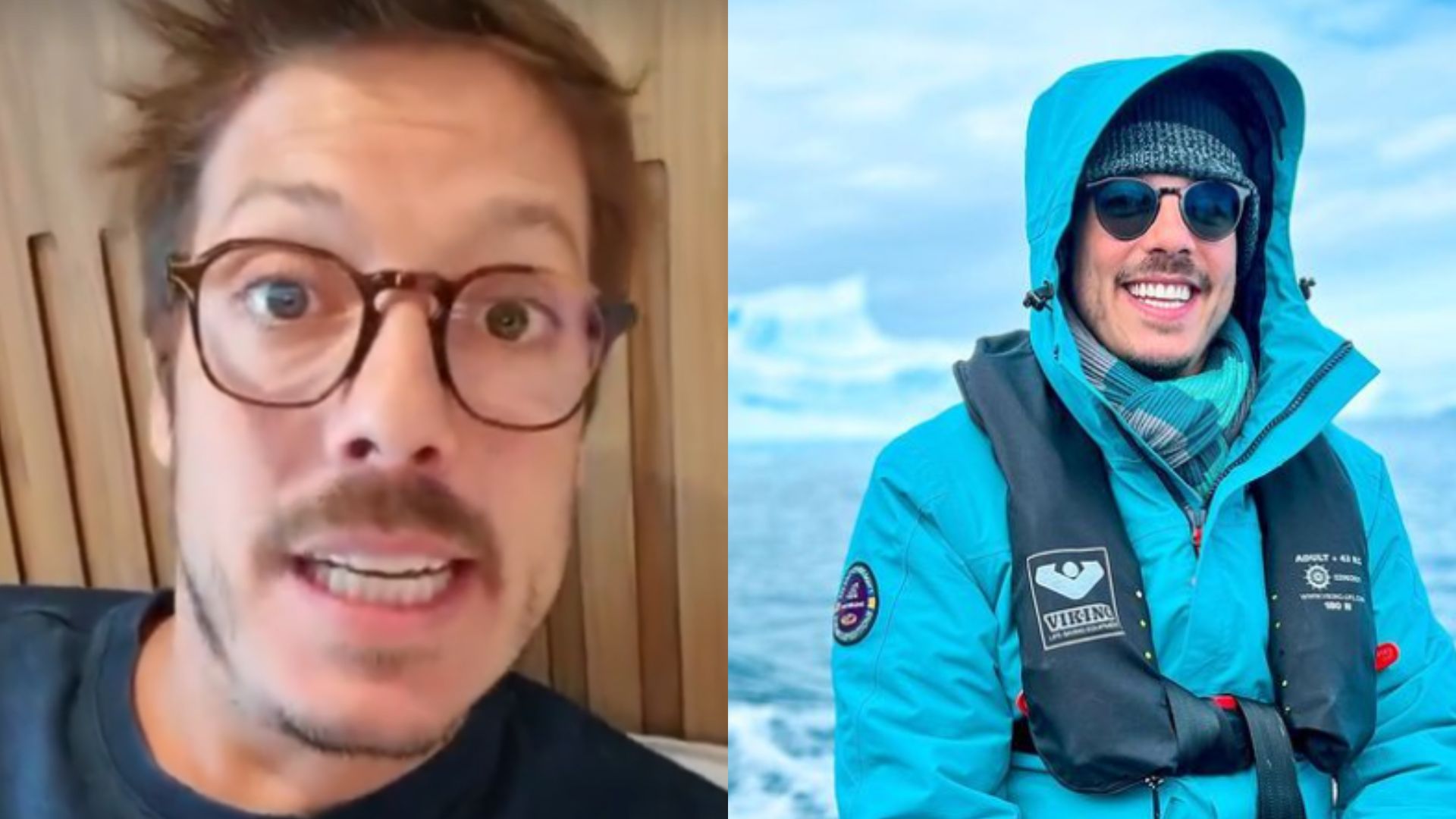 Recém separado, Fábio Porchat é visto com novo affair em cruzeiro pela Antártica