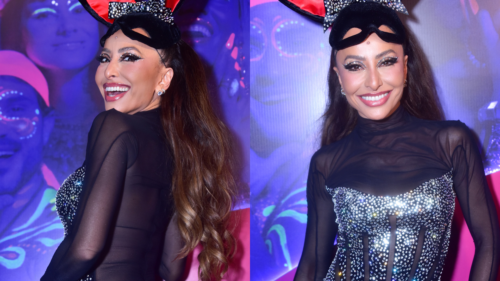 Sabrina Sato empina bumbum e mostra tudo com look transparente em pré-Carnaval