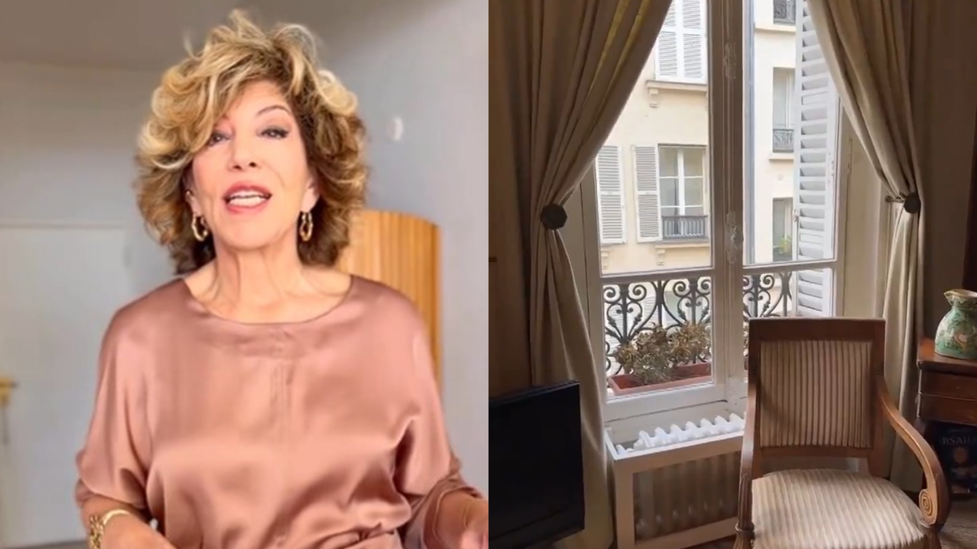 Em viagem à Europa, Silvia Poppovic exibe apartamento luxuoso que está hospedada em Paris