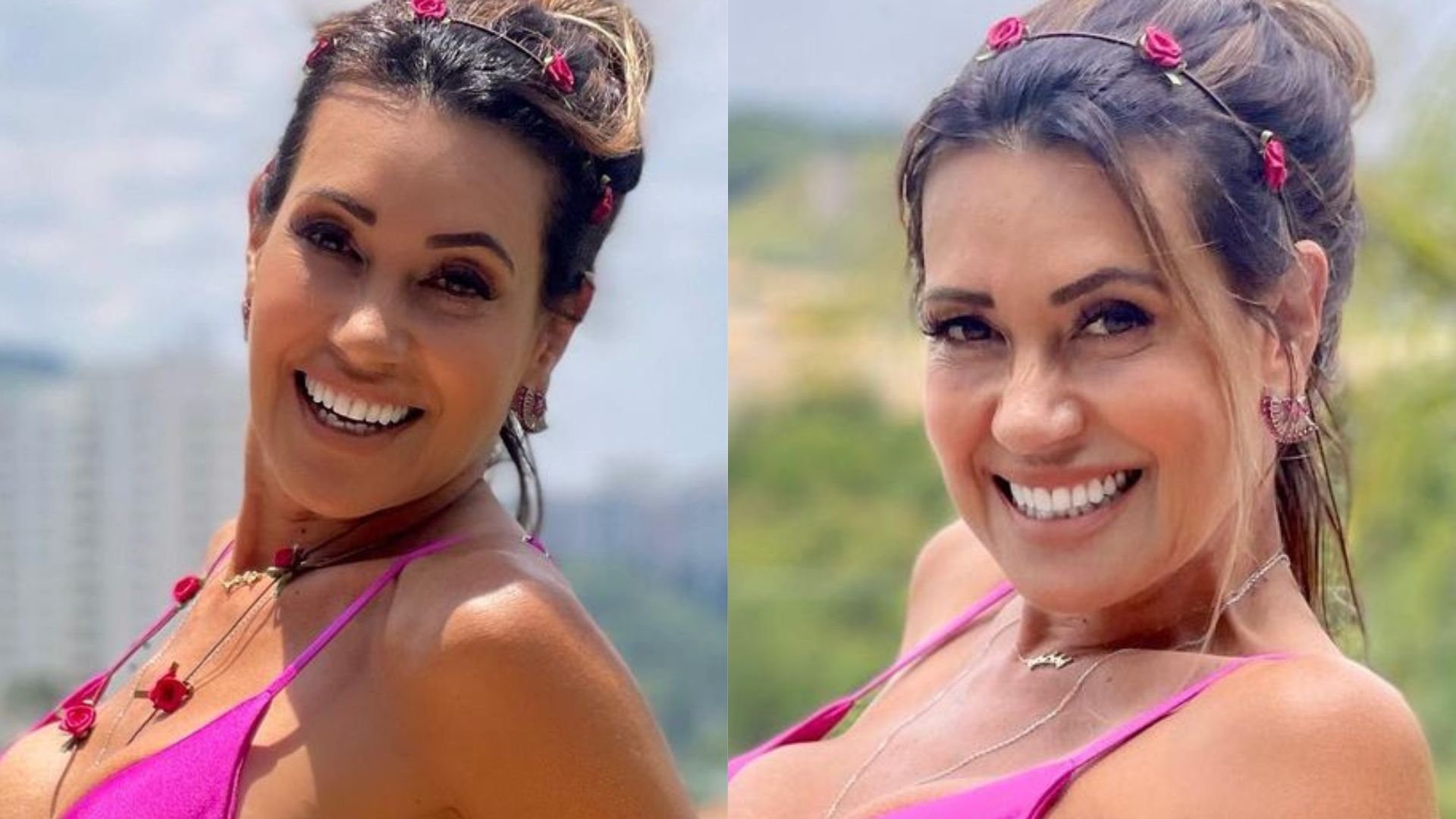 Aos 60 anos, Solange Frazão exibe corpão de biquíni e relata menopausa: “Incrível”