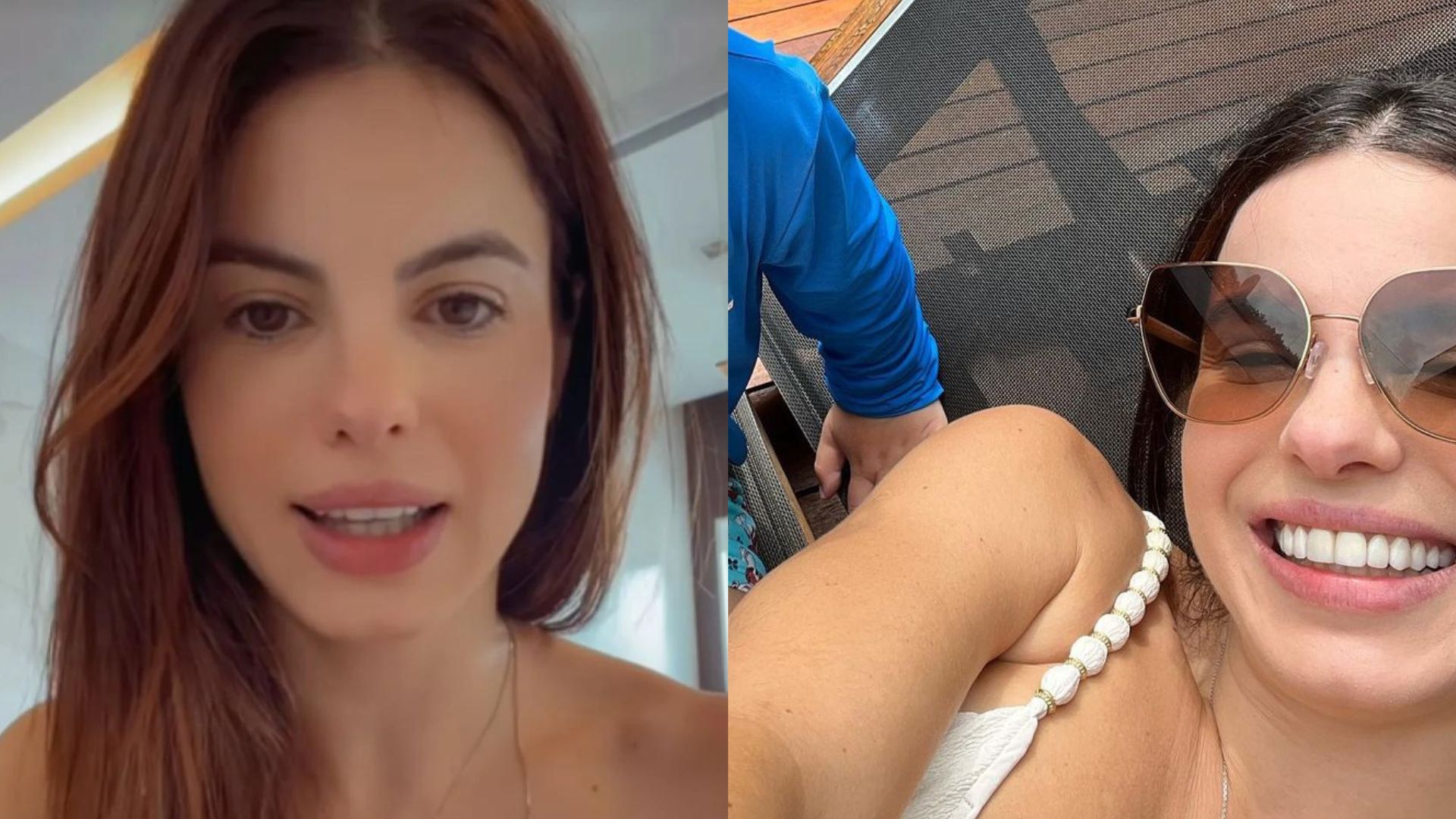 De biquíni, Sthefany Brito encanta fãs em clique raro ao lado do filho: “Pequeno galã”