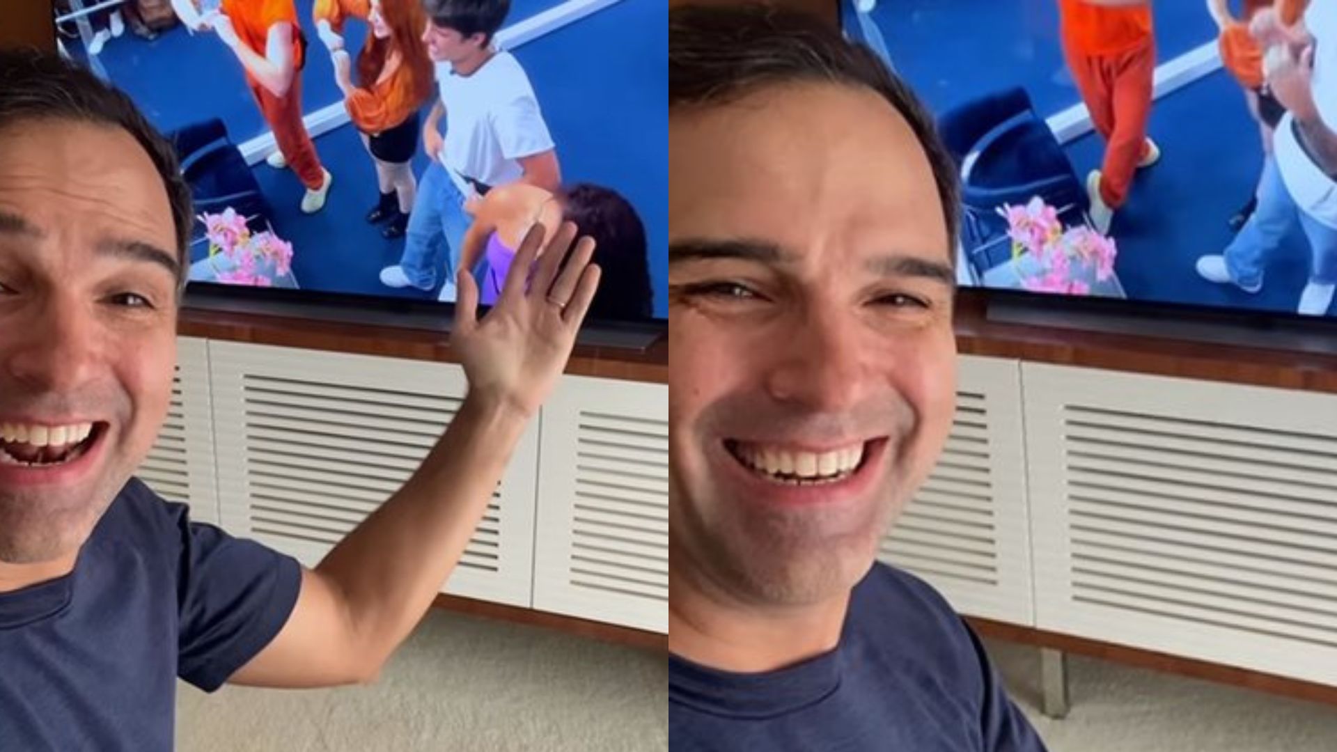 BBB23: Tadeu Schmidt reage à Casa de Vidro e divide opiniões: “Forçados”