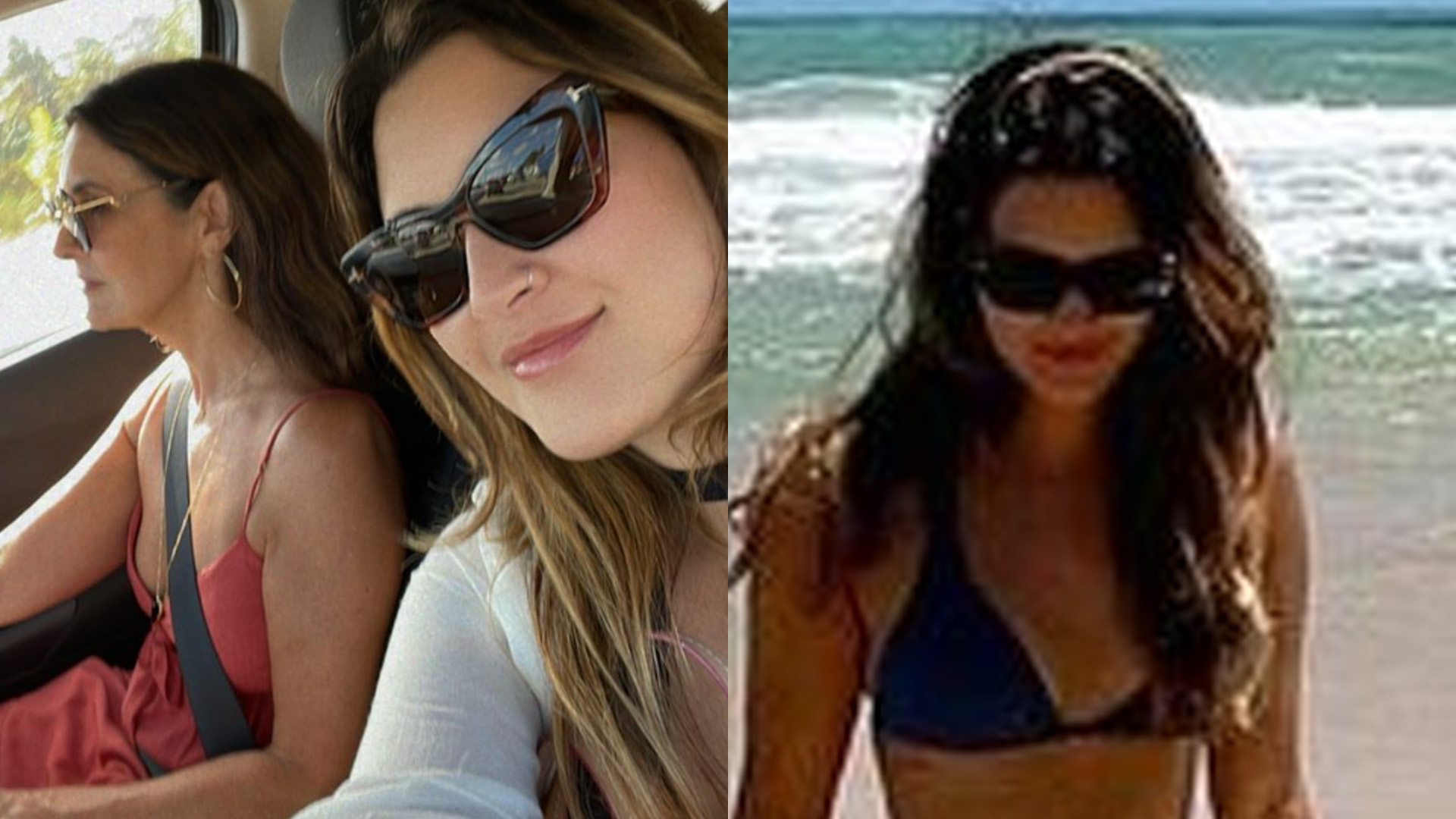 Viajando com Fátima Bernardes, Beatriz Bonemer causa de biquíni: “Linda”
