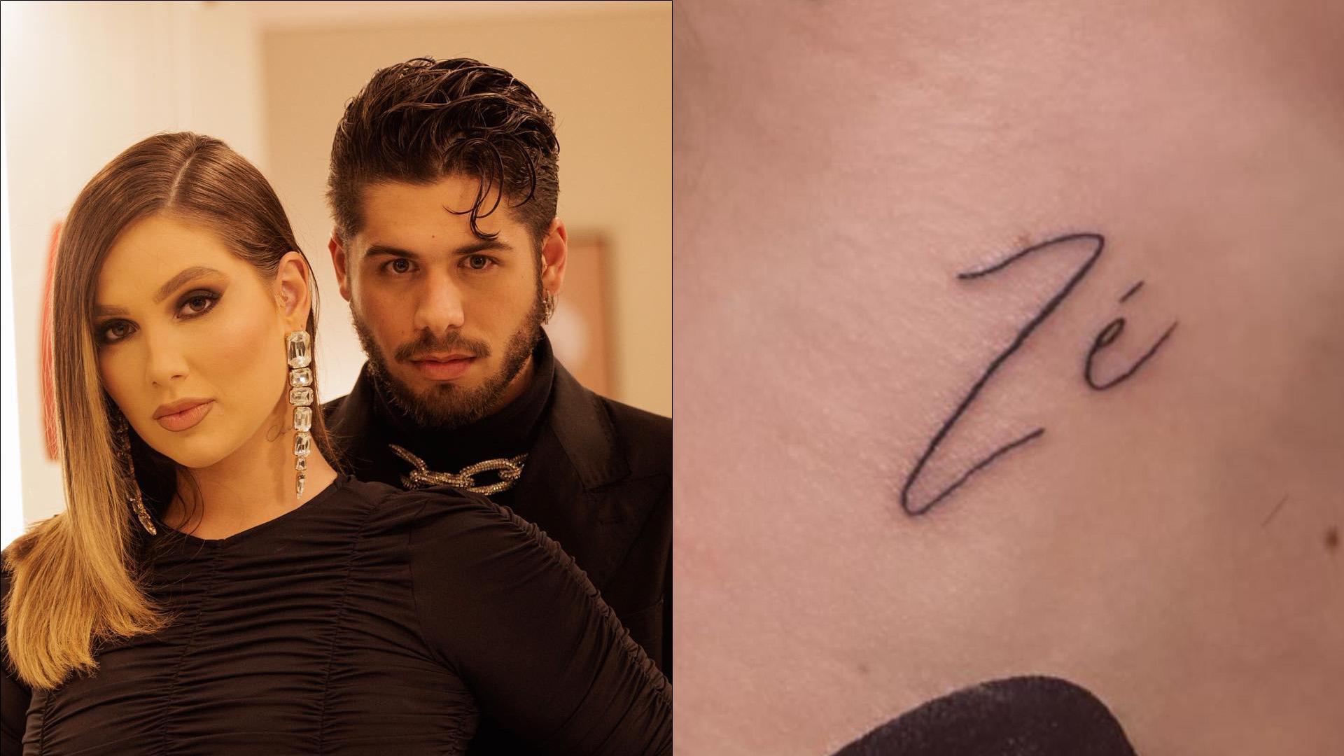 Apaixonados, Virgínia e Zé Felipe tatuam nomes um do outro em local inusitado; veja!