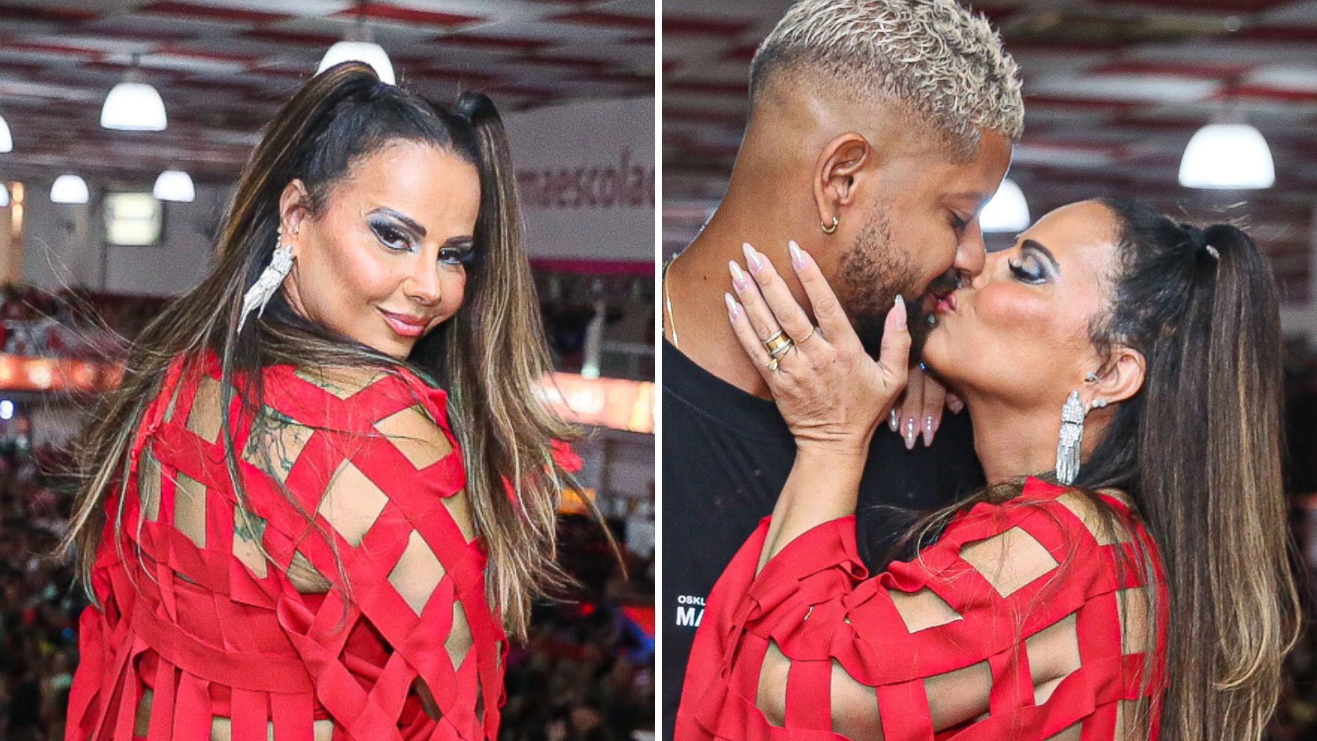 Mamãe gostosa! Viviane Araújo empina bumbum com shortinho curtíssimo e look vazado