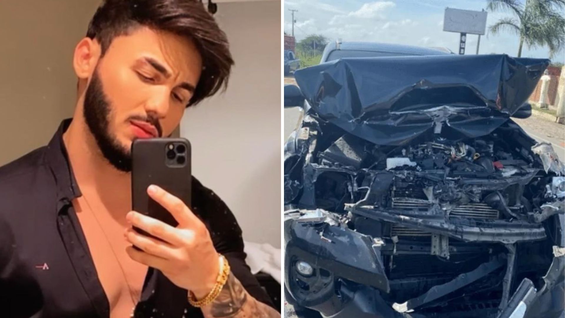 Ex-namorado de Mileide Mihaile, Wallas Arrais sofre acidente grave em Pernambuco