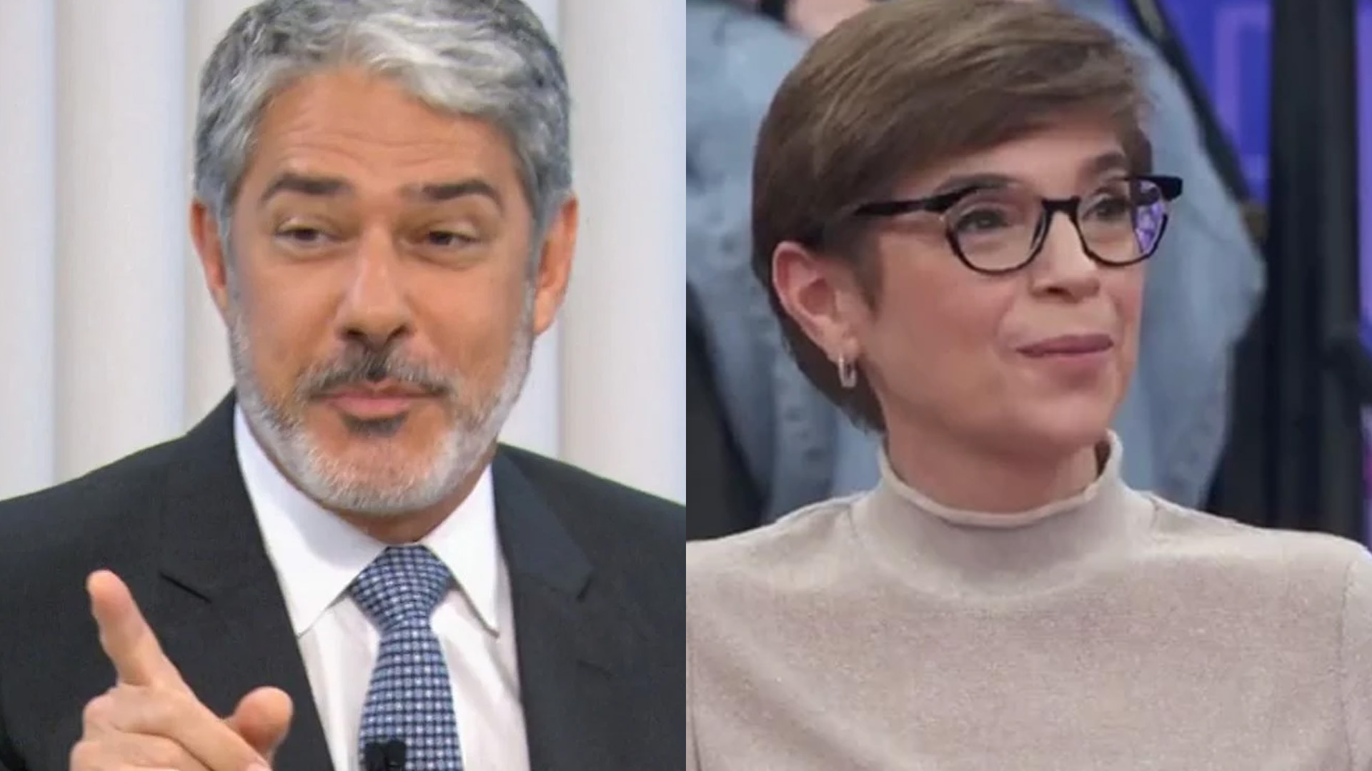 William Bonner alfineta gafe do tênis de Renata Lo Prete ao vivo: “Não vou nem comentar”