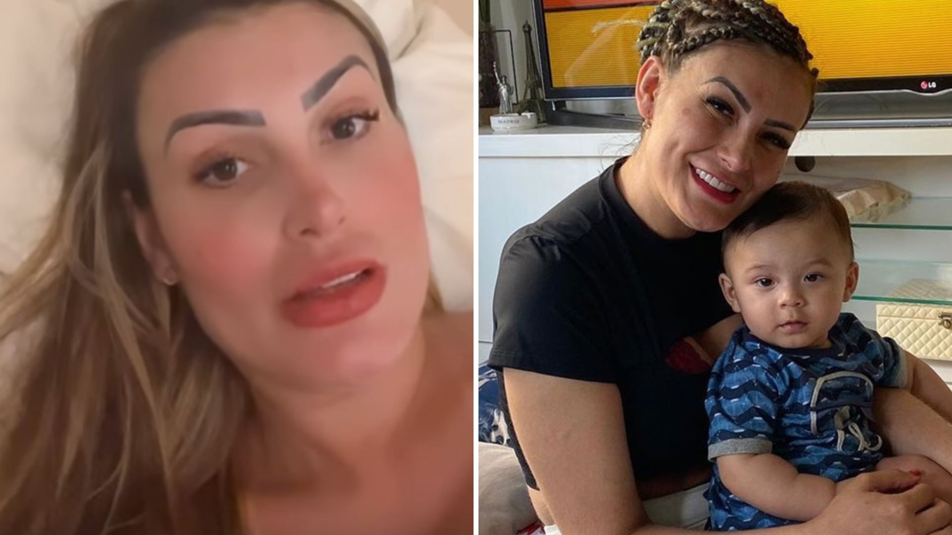 Andressa Urach explica como perdeu a guarda do caçula: “Não tem o que fazer”