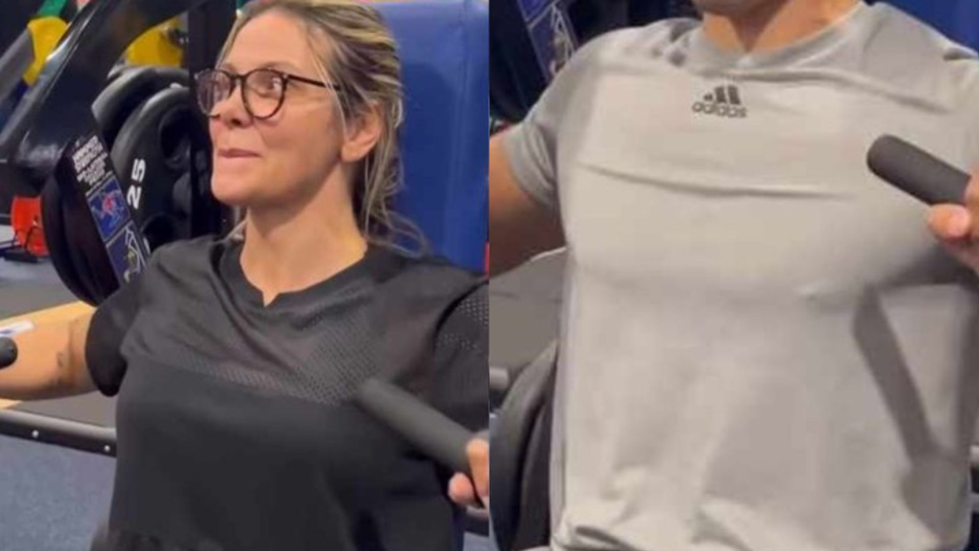 De shorts apertadinho, Carla Perez treina com o filho saradão na academia: “Gato”