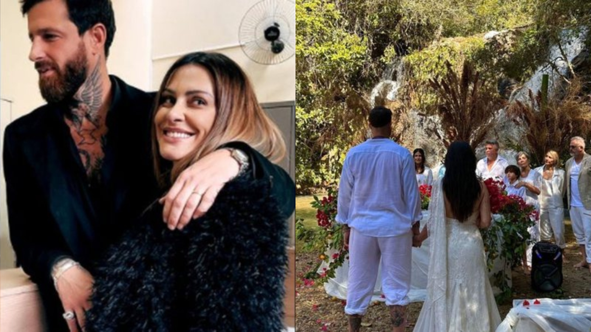 Juntos desde 2020, Cleo e Leandro D’Lucca tiveram três cerimônias de casamento lindíssimas