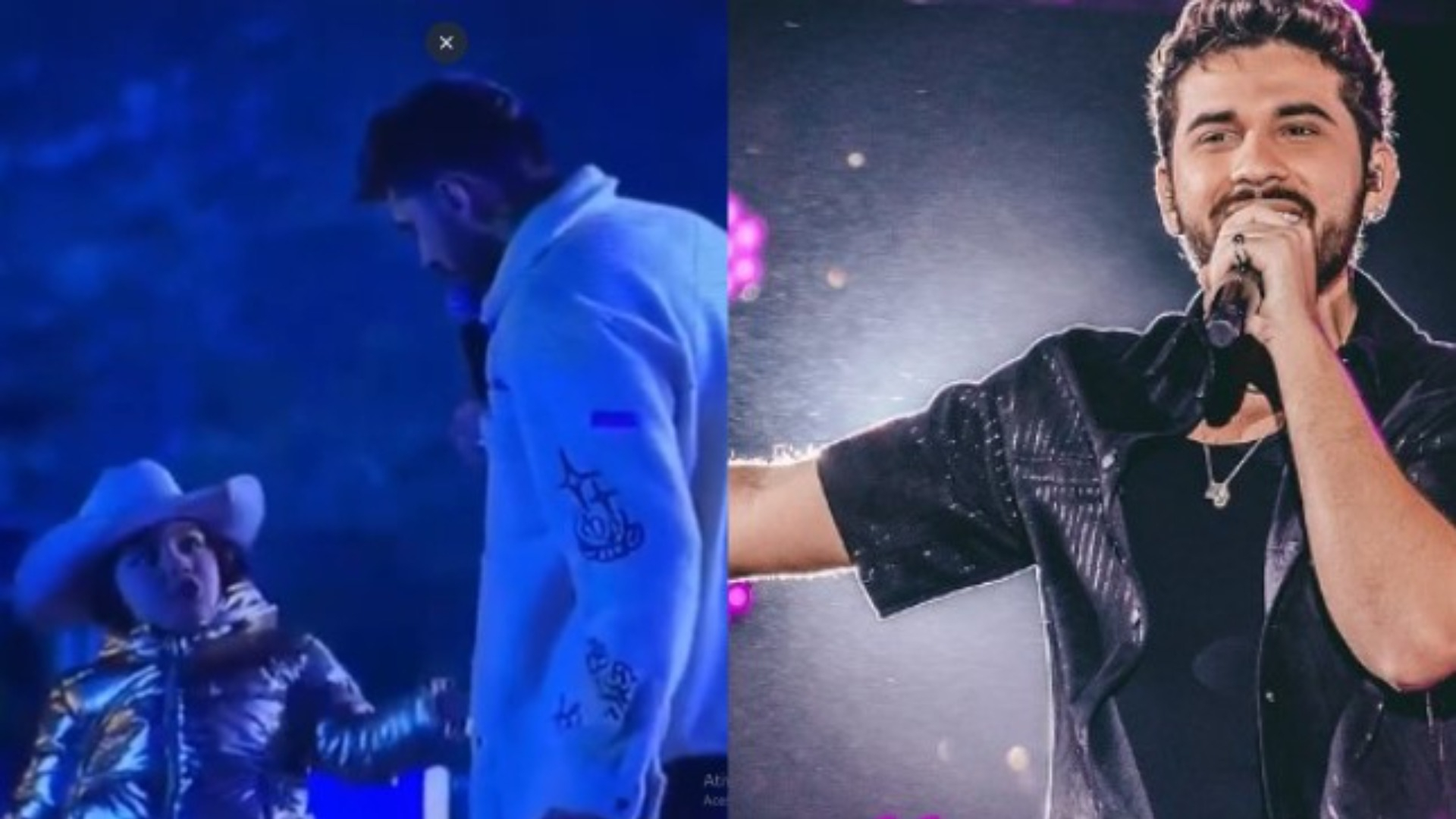 Gustavo Mioto paga mico com resposta de fã no palco: “Ana Castela”