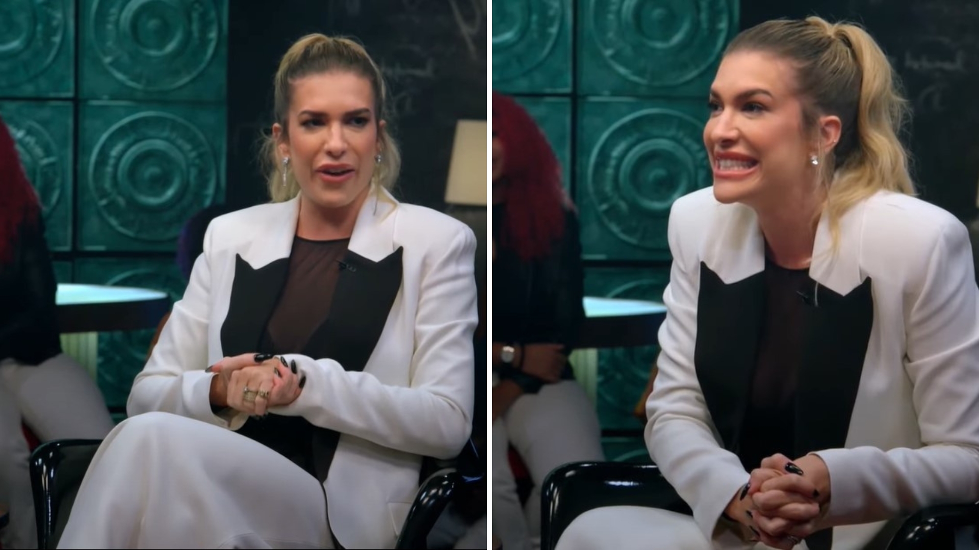 Lore Improta se dá mal por lance acidental em leilão de elite: “Desesperada”