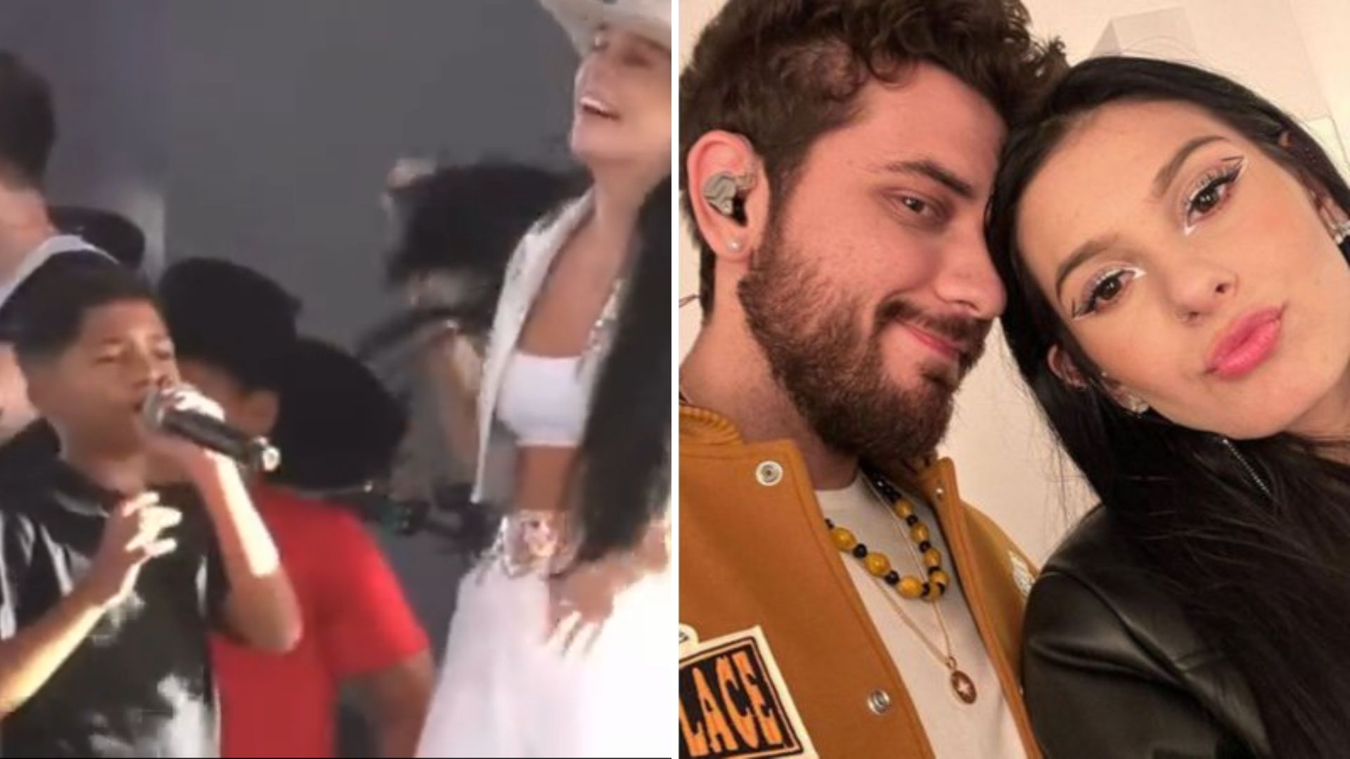 Criança sobe no palco de Ana Castela e dispara provocação a Gustavo Mioto: “Divide”