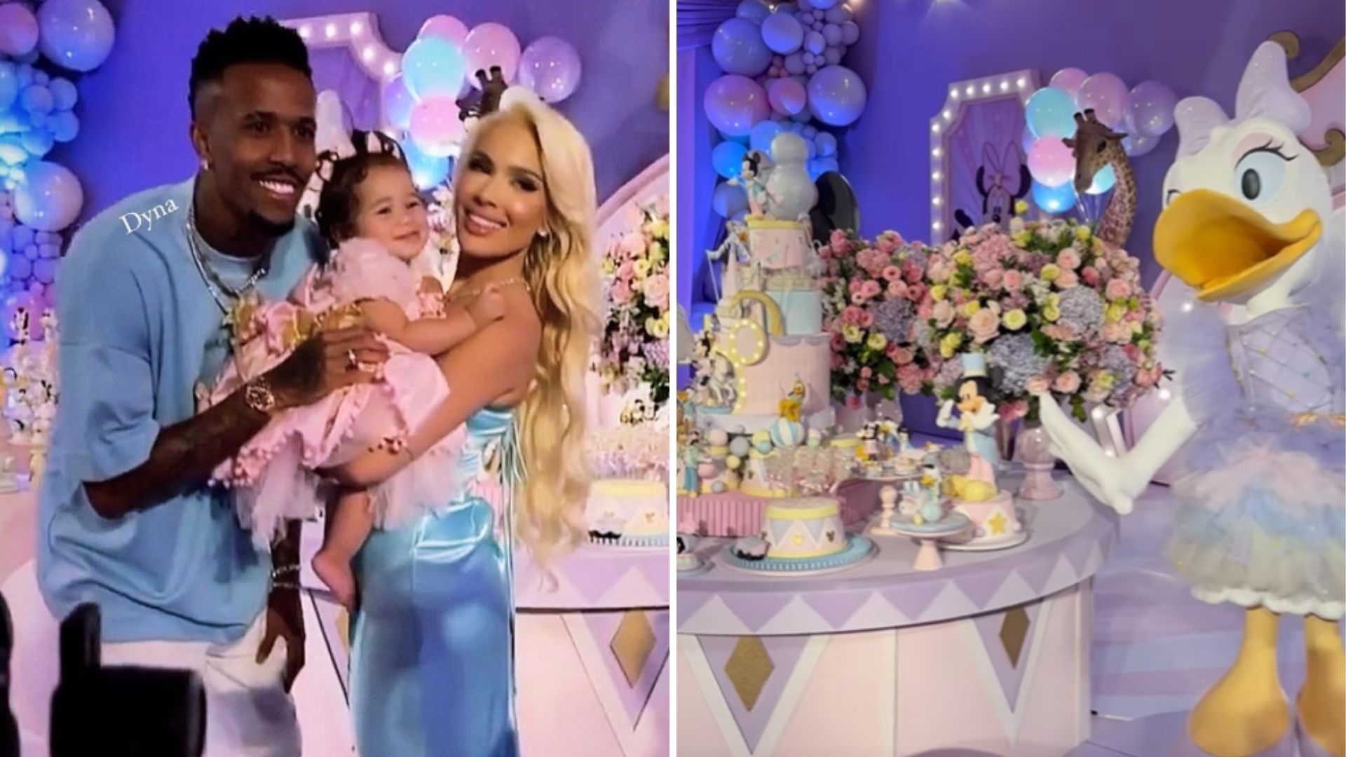 Filha de Éder Militão e Karoline Lima ganha festa luxuosa para celebrar 1 aninho