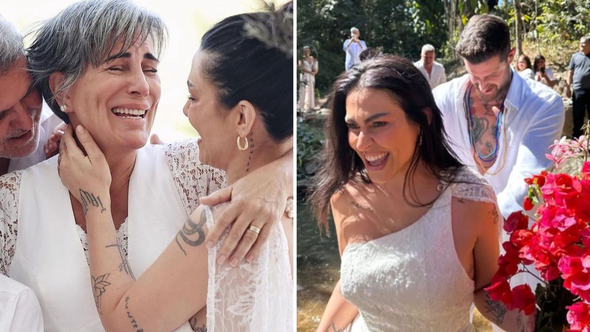 Gloria Pires aparece aos prantos ao resgatar cliques do casamento de Cleo: “Inesquecível”