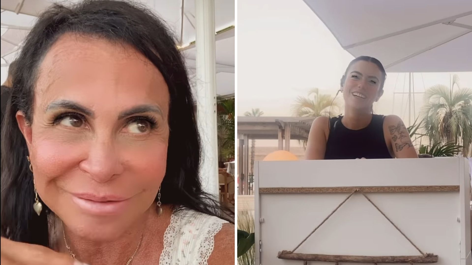 Gretchen transborda orgulho ao mostrar filha trabalhando em restaurante na França: “Tão trabalhadora”