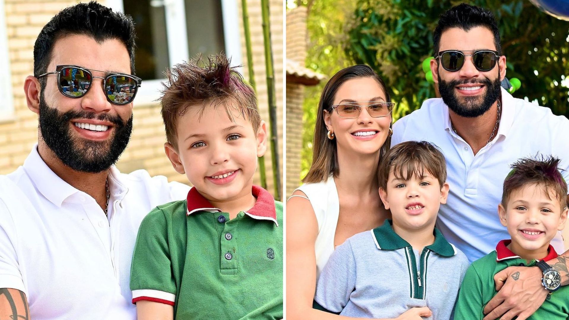 Gusttavo Lima baba no aniversário do filho e fãs notam semelhança: “Puxou a mãe”