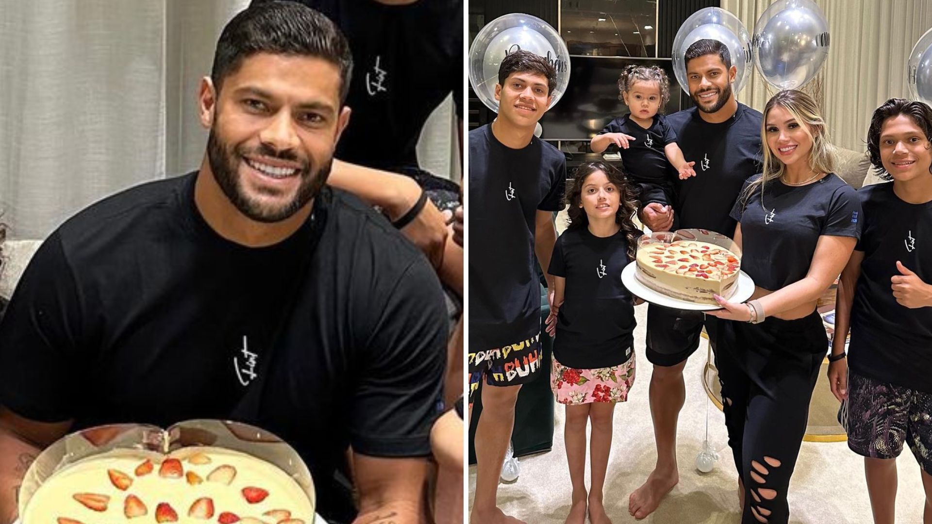 Hulk Paraíba reúne filhos com Iran e Camilla Ângelo para comemorar aniversário: “Só gratidão”