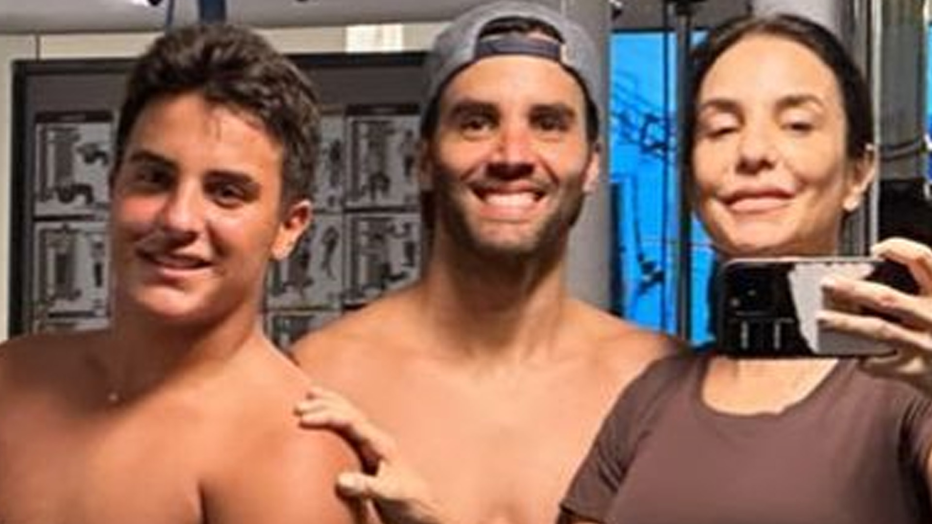 Ivete Sangalo mostra família malhando e filho musculoso choca: “Era um neném”