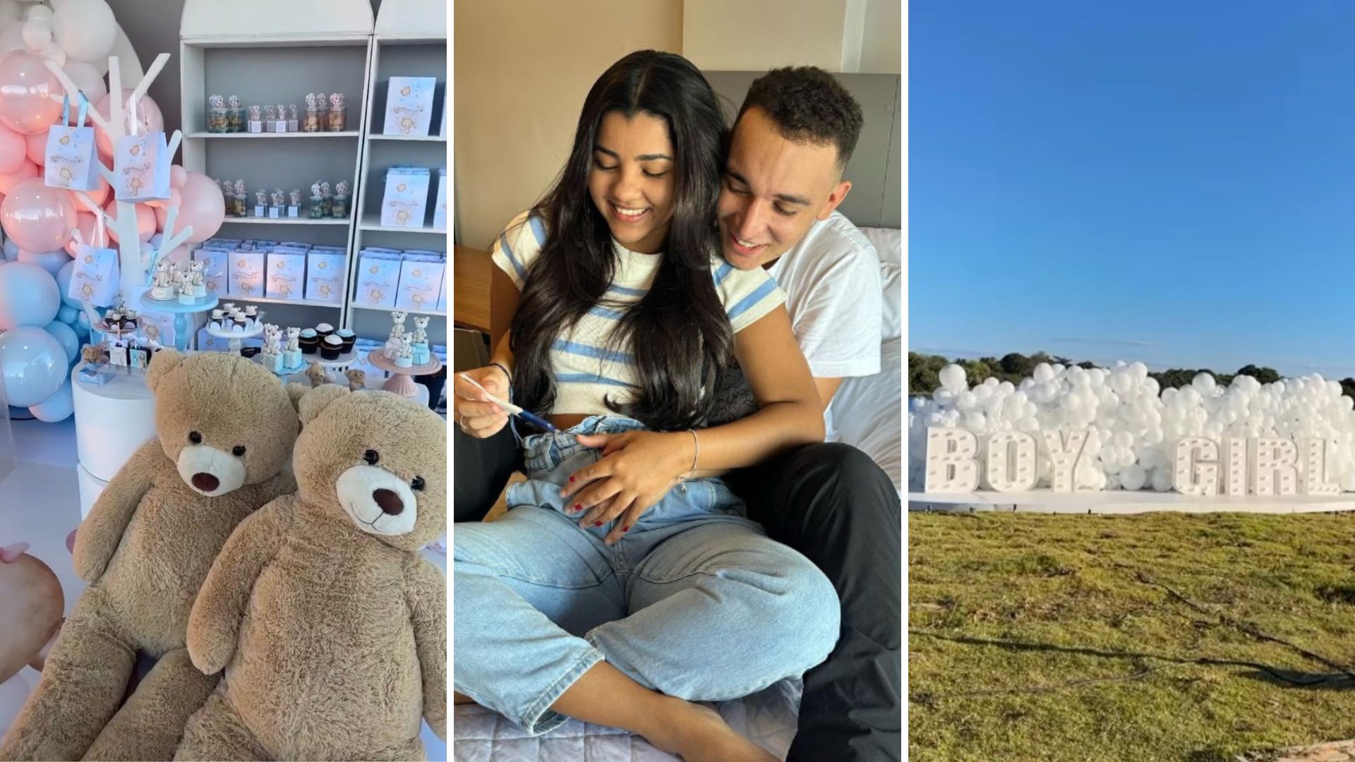 João Gomes prepara Chá Revelação chiquérrimo para descobrir sexo do filho: “Maravilhosa”