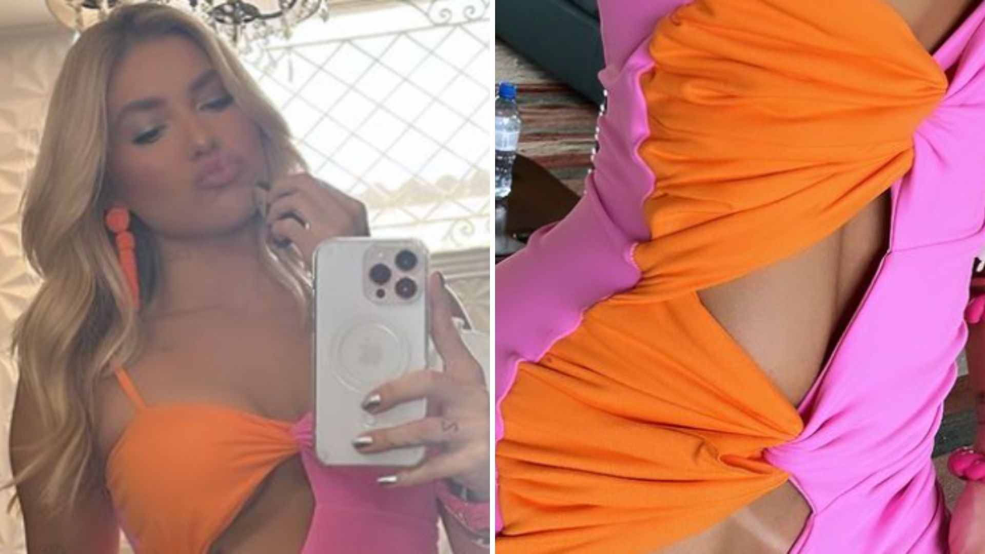 Esqueceu a roupa íntima? Virgínia Fonseca surge com vestido recortado em fotos ousadas