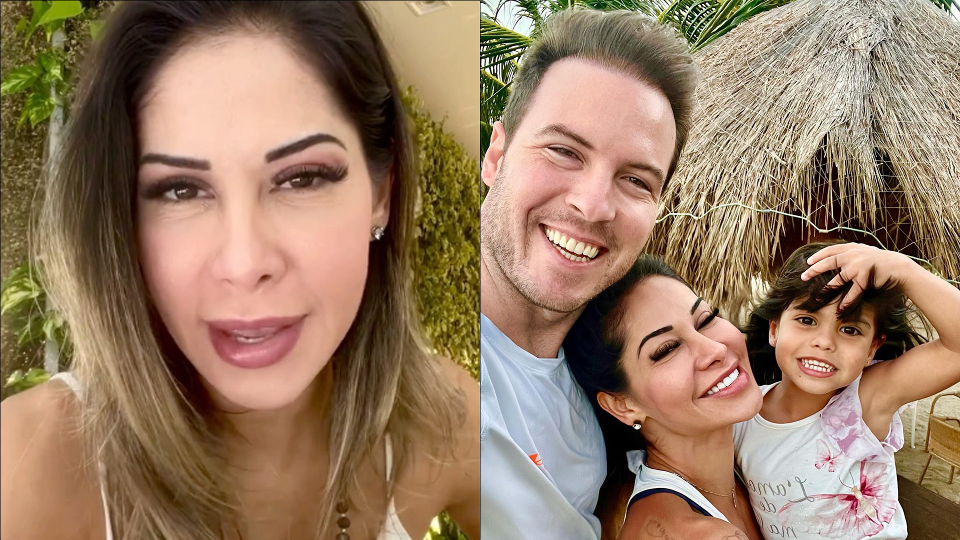 Maíra Cardi polemiza com foto do noivo na página da filha: “Acha certo?”