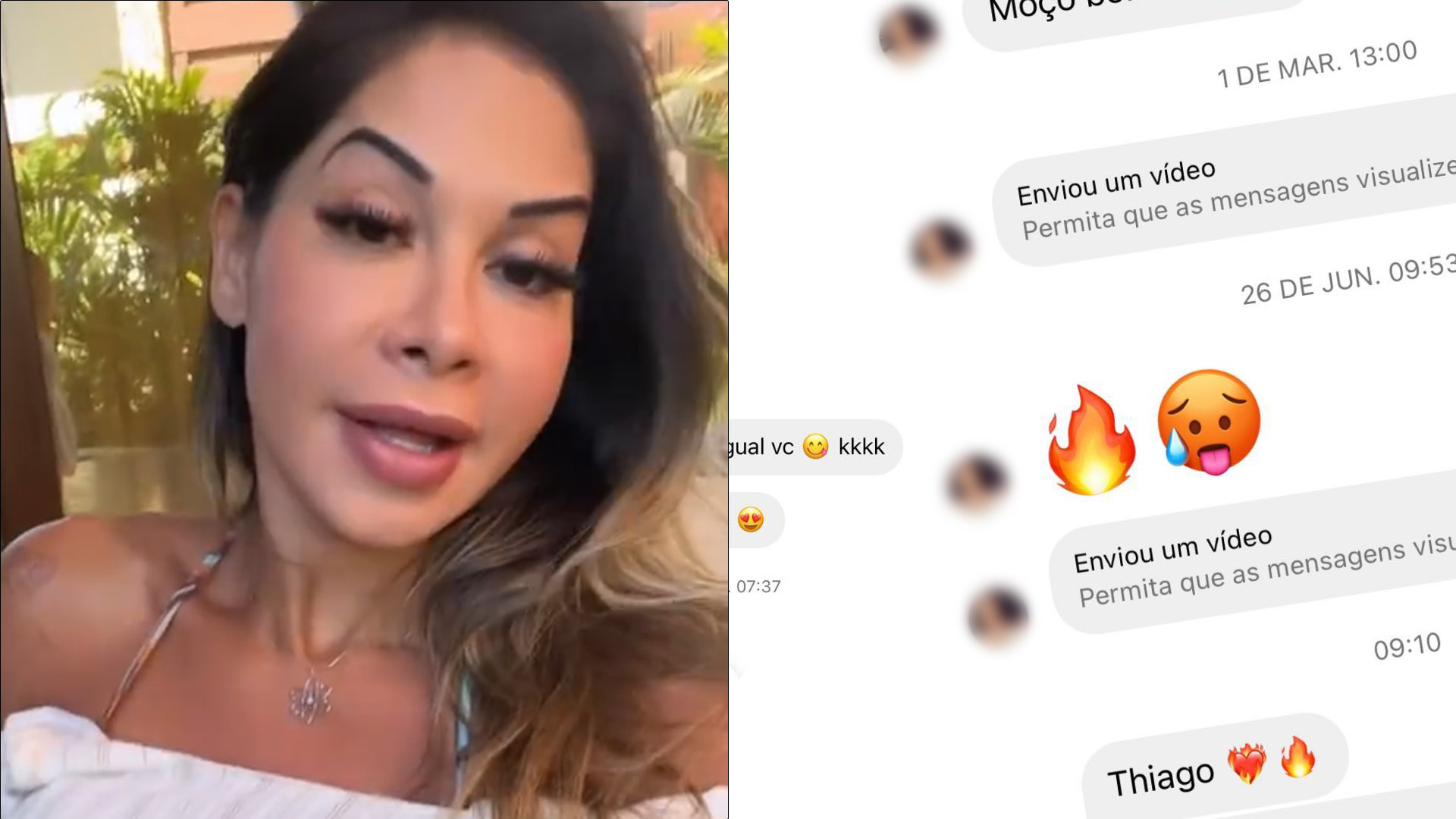 Maíra Cardi vasculha celular de Thiago Nigro e descobre mensagens comprometedoras: “De olho”