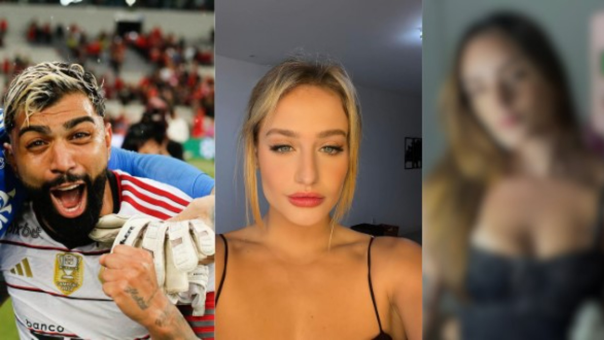 Gabigol é flagrado com Bruna Griphao em festa e troca beijos com influenciadora