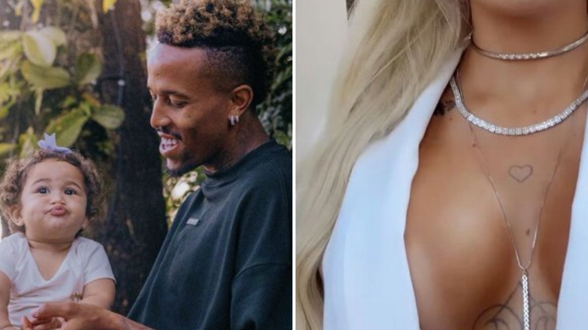 Namorada é esculachada por usar decote no aniversário da filha de Éder Militão: “Debochada”