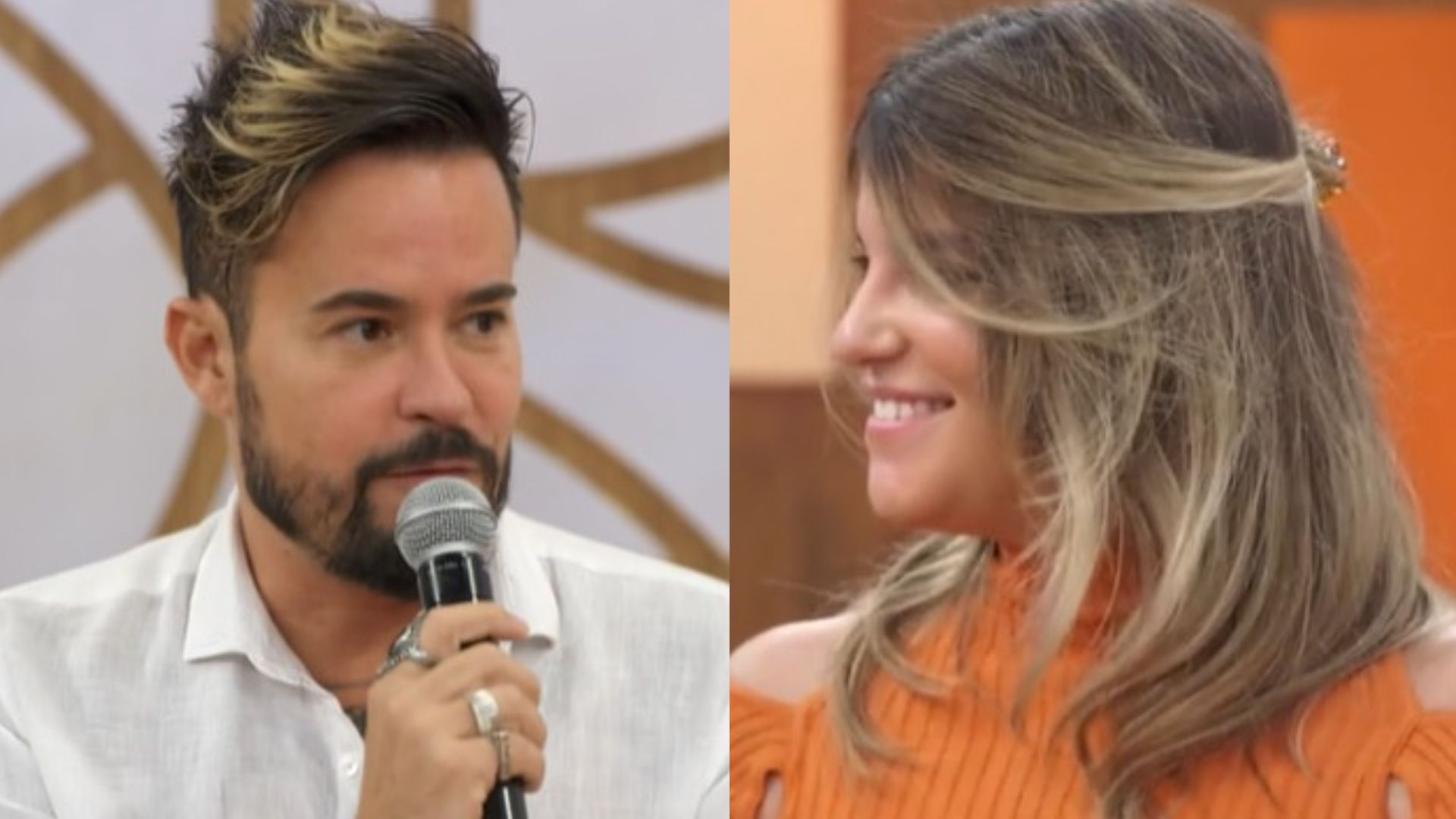 Desistente de ‘No Limite’, Paulinho Vilhena se declara para esposa grávida no ‘Encontro’