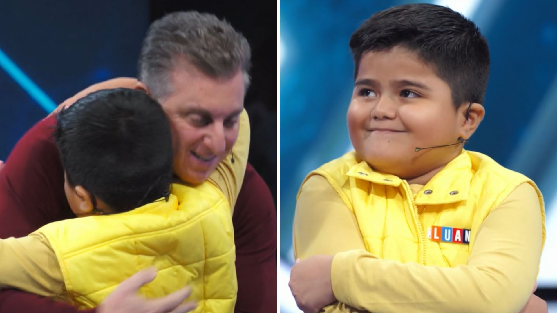Pequeno gênio, Luan fisga coração de Luciano Huck com inteligência no ‘Domingão’: “Fofurice”