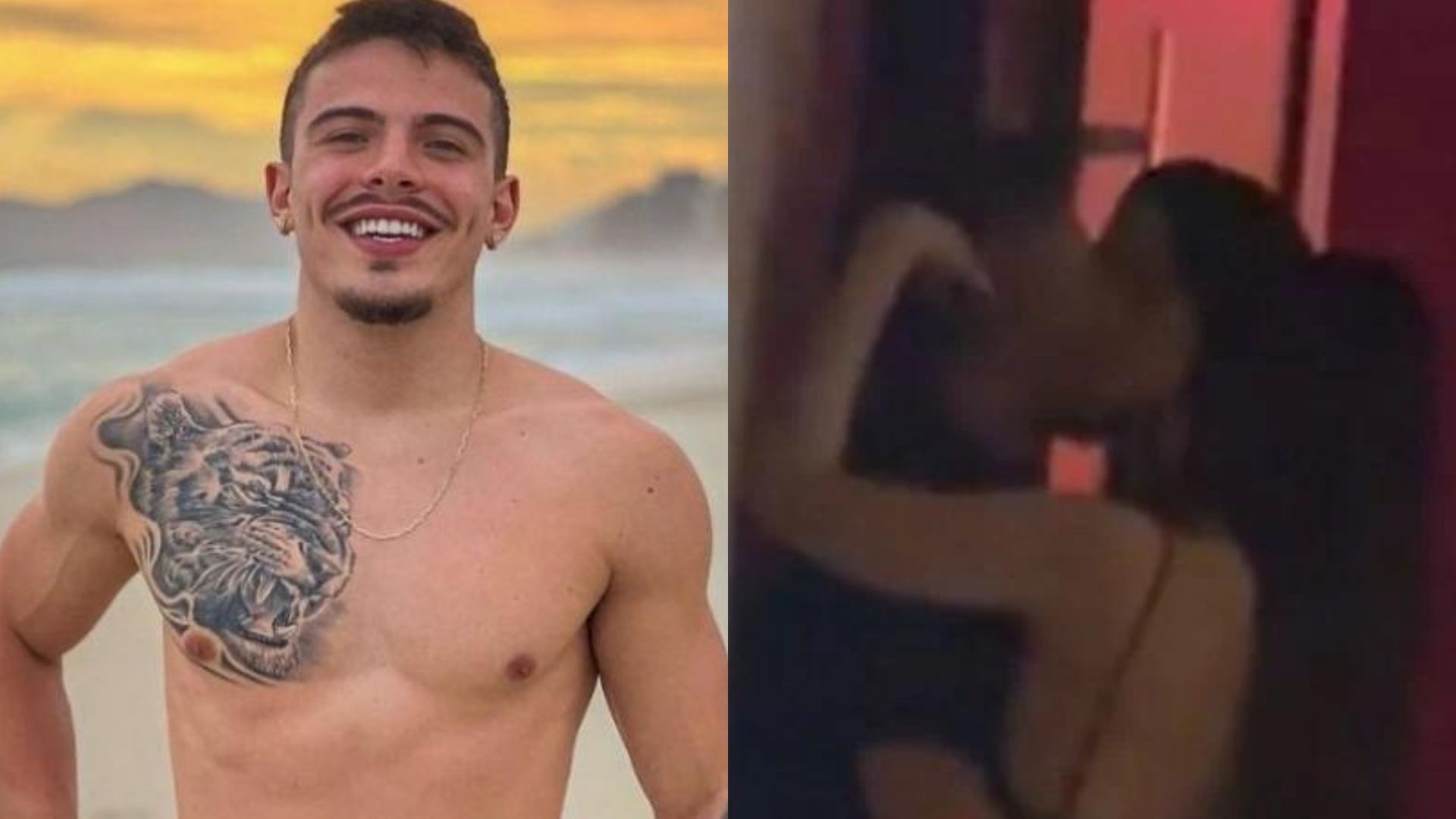 Acusado de agressão, Thomaz Costa é flagrado em pegação quente com duas mulheres