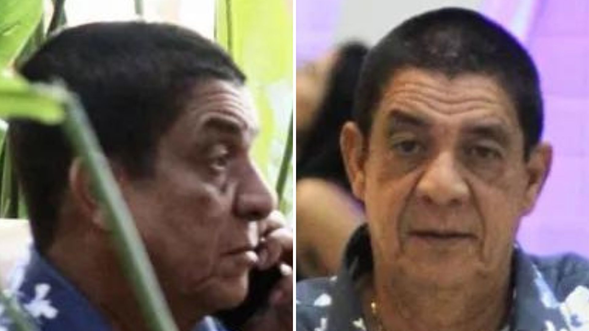 Usaria? Zeca Pagodinho surge com look diferentão em aeroporto do Rio